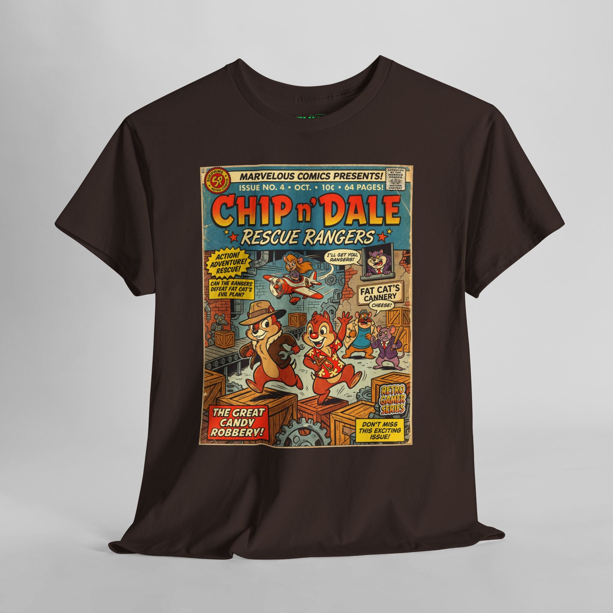Chip 'n Dale Rescue Rangers Comic Art T-Shirt