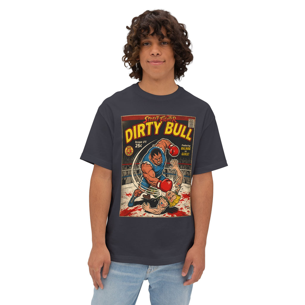 Dirty Bull Street Fighter Comic Cover Oversized T-Shirt