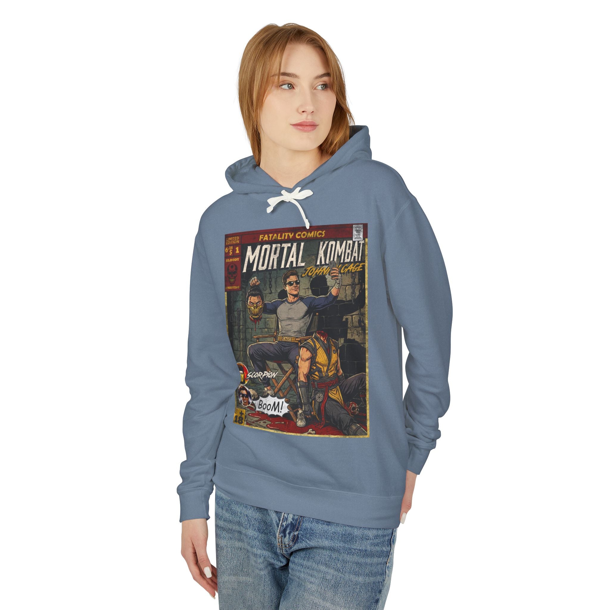 Johnny Cage Mortal Kombat Comic Cover Hoodie