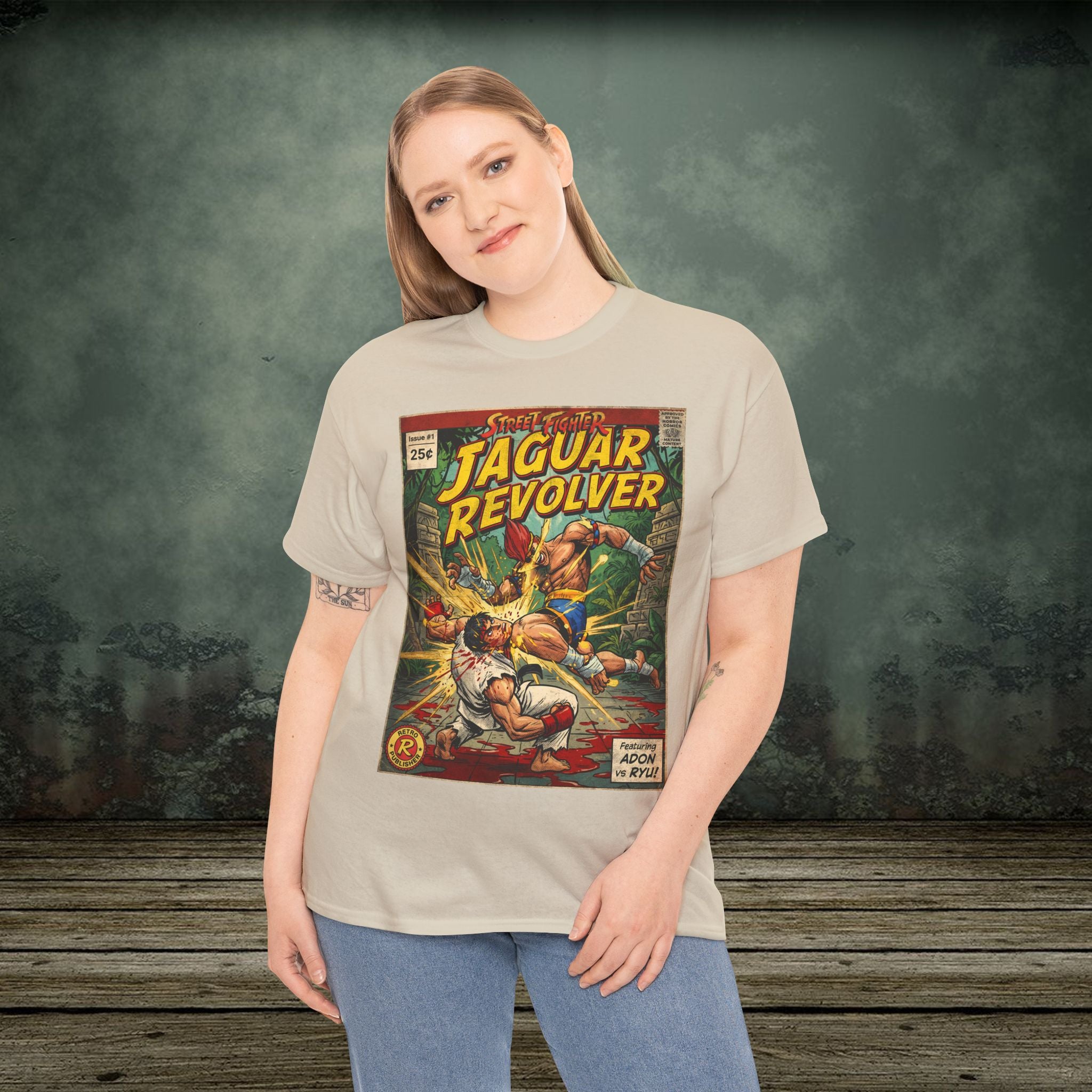 Street Fighter | Jaguar Revolver | Vintage Retro Gaming T-Shirt
