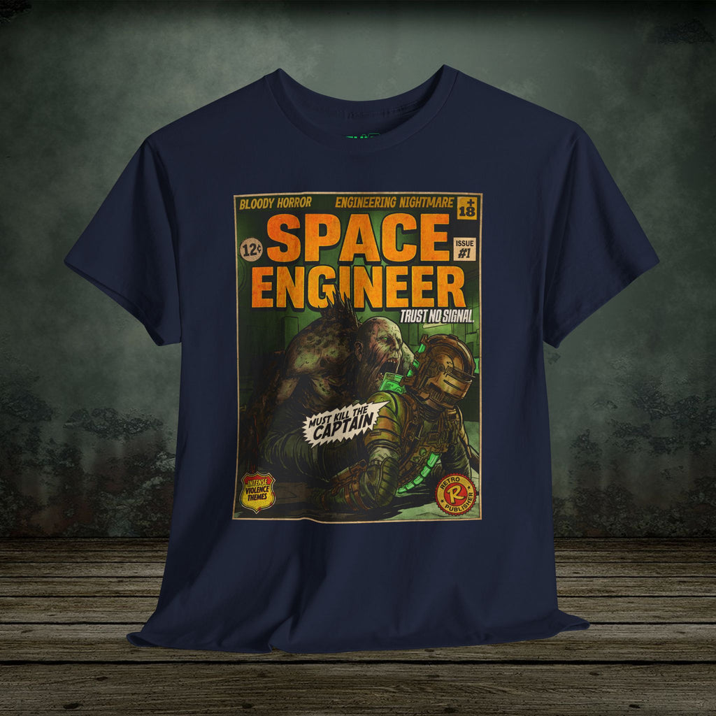 Space Engineer Vintage Comic Art Gaming T-Shirt