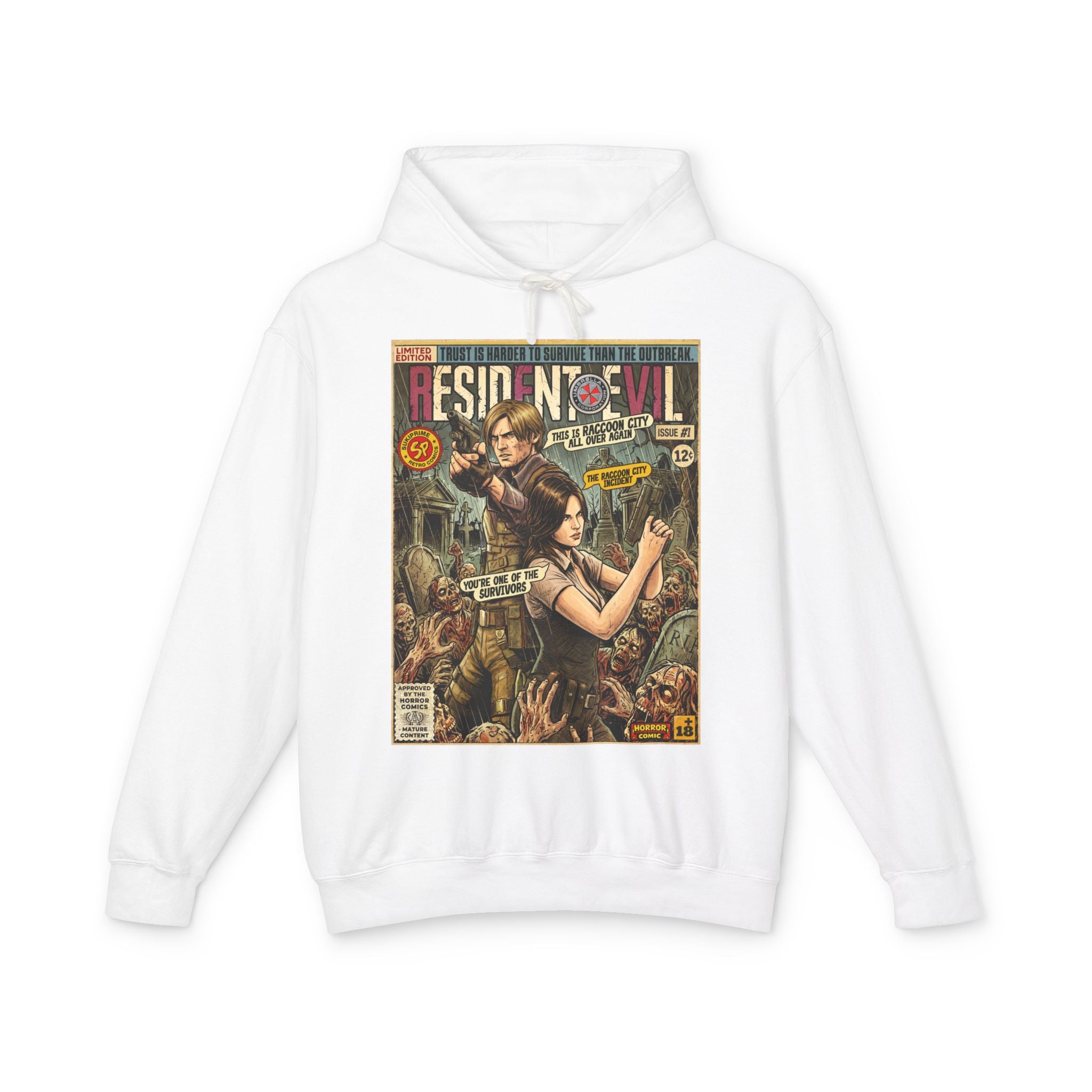 Resident Evil 6 Leon and Helena Comic Art Hoodie