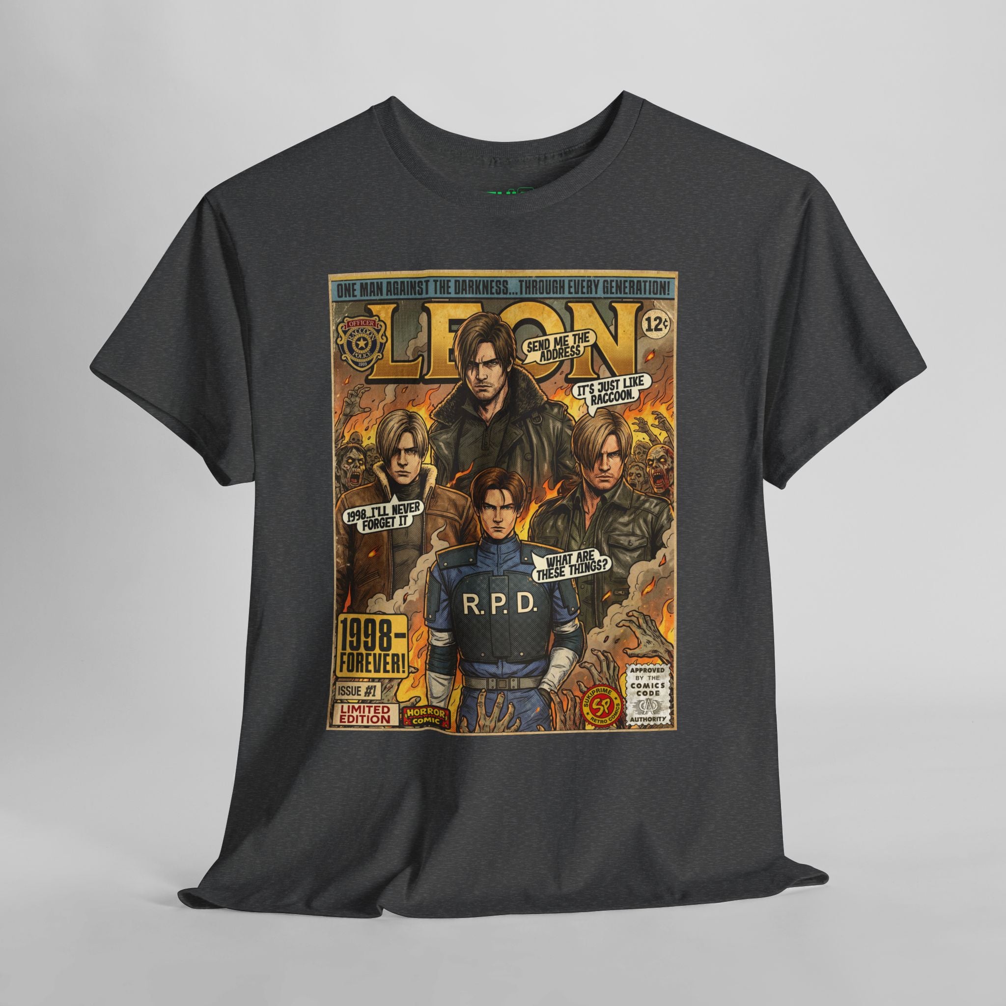 Resident Evil Leon Comic Art T-Shirt