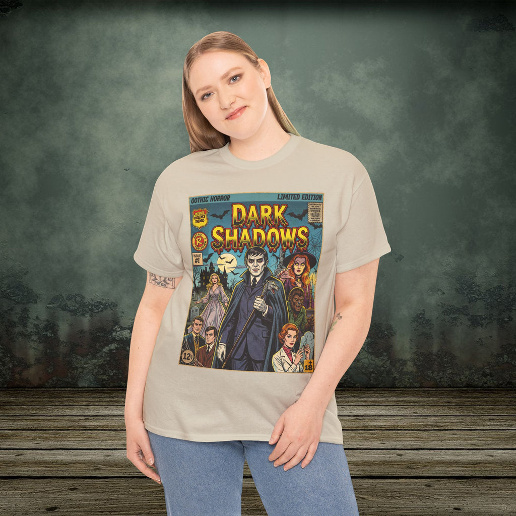 Dark Shadows Classic Horror Movie Comic Art T-Shirt