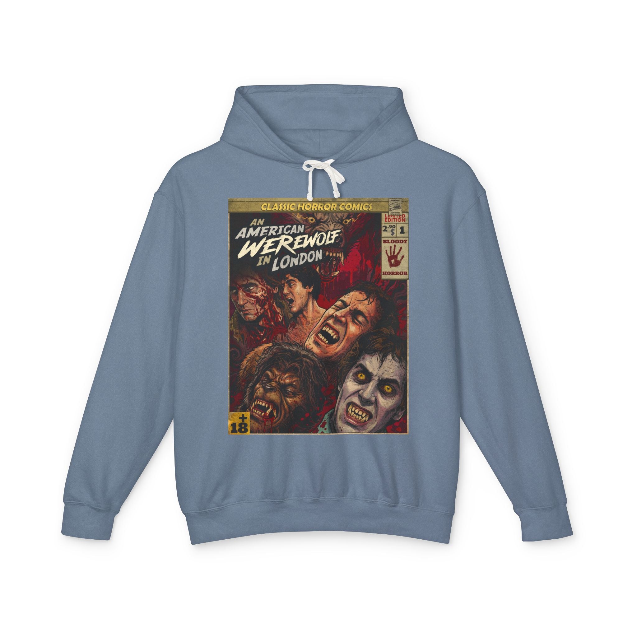 An American Werewolf in London Movie Comic Cover Hoodie