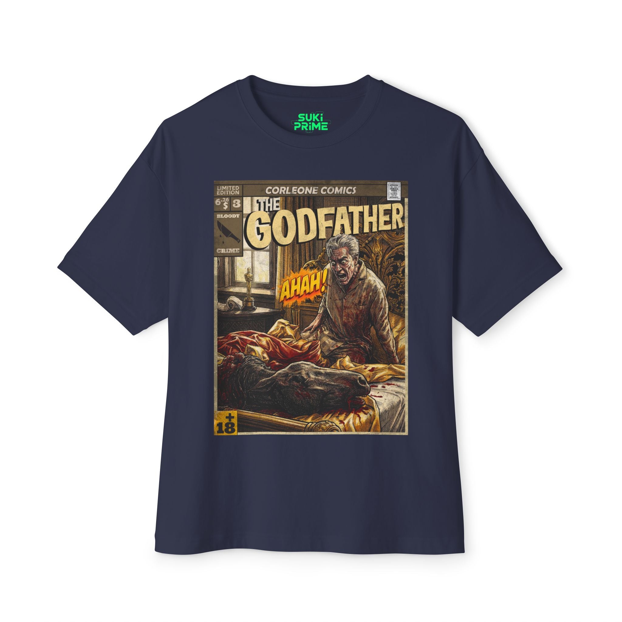 The Godfather Movie Comic Cover Oversized T-Shirt