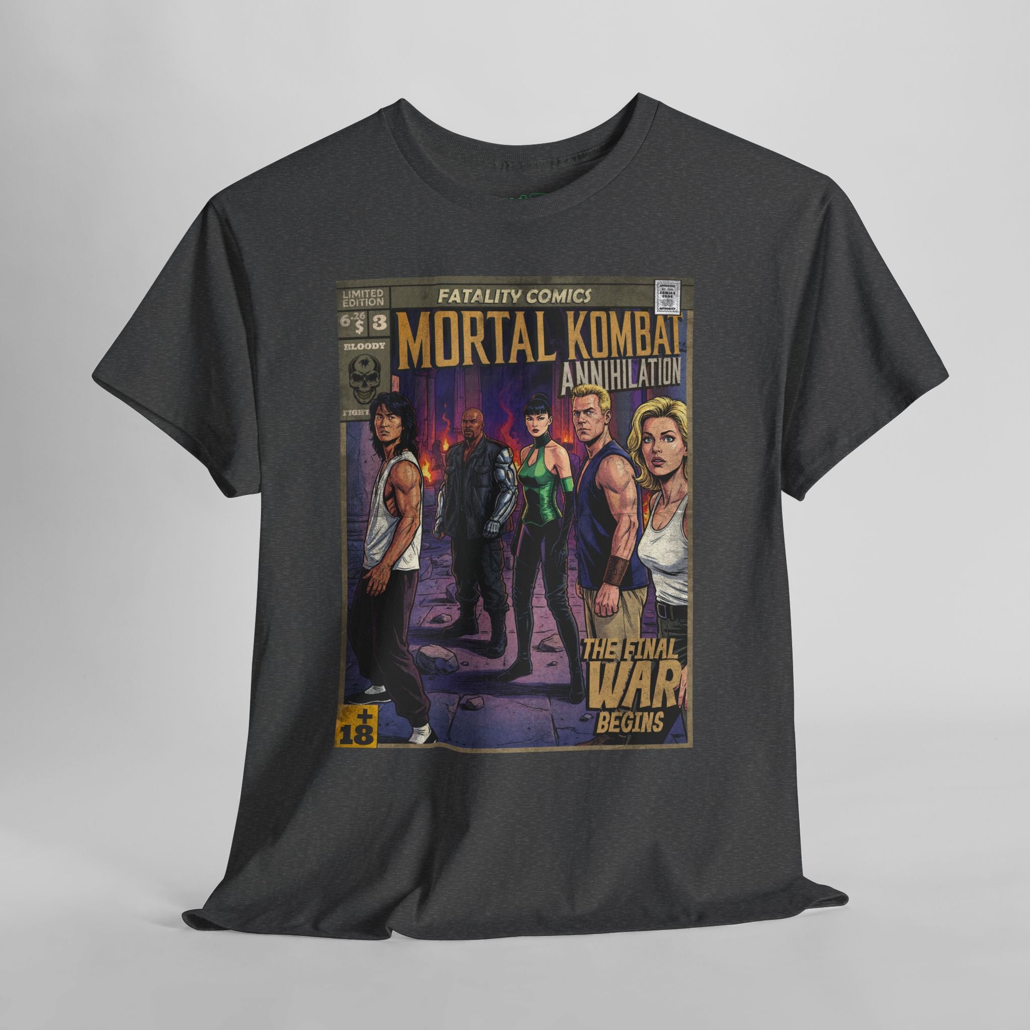 Mortal Kombat Vintage Retro Comic Cover T-Shirt