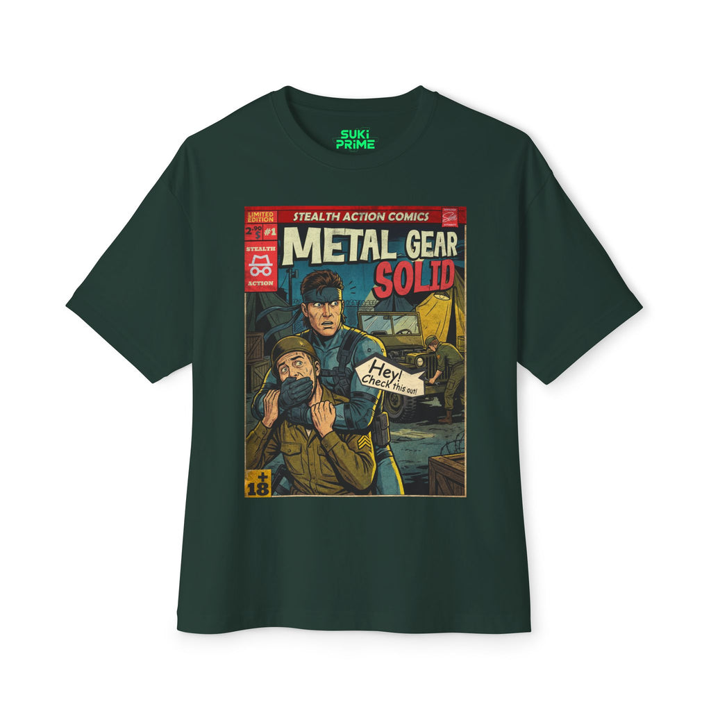 Metal Gear Solid Comic Cover Oversized T-Shirt