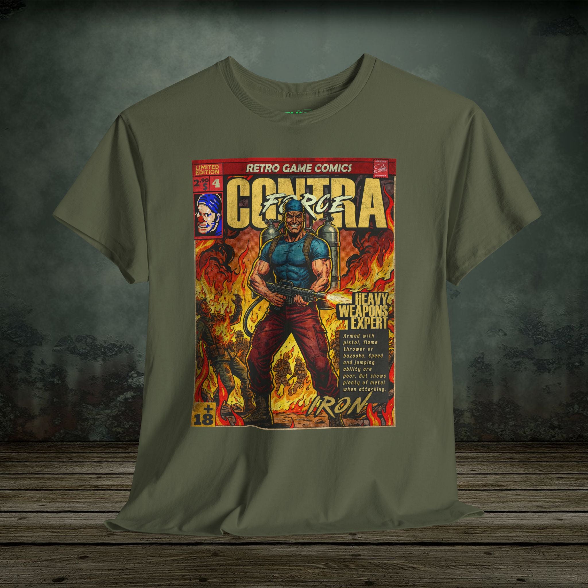 Contra Force | Iron | Vintage Retro Gaming T-Shirt