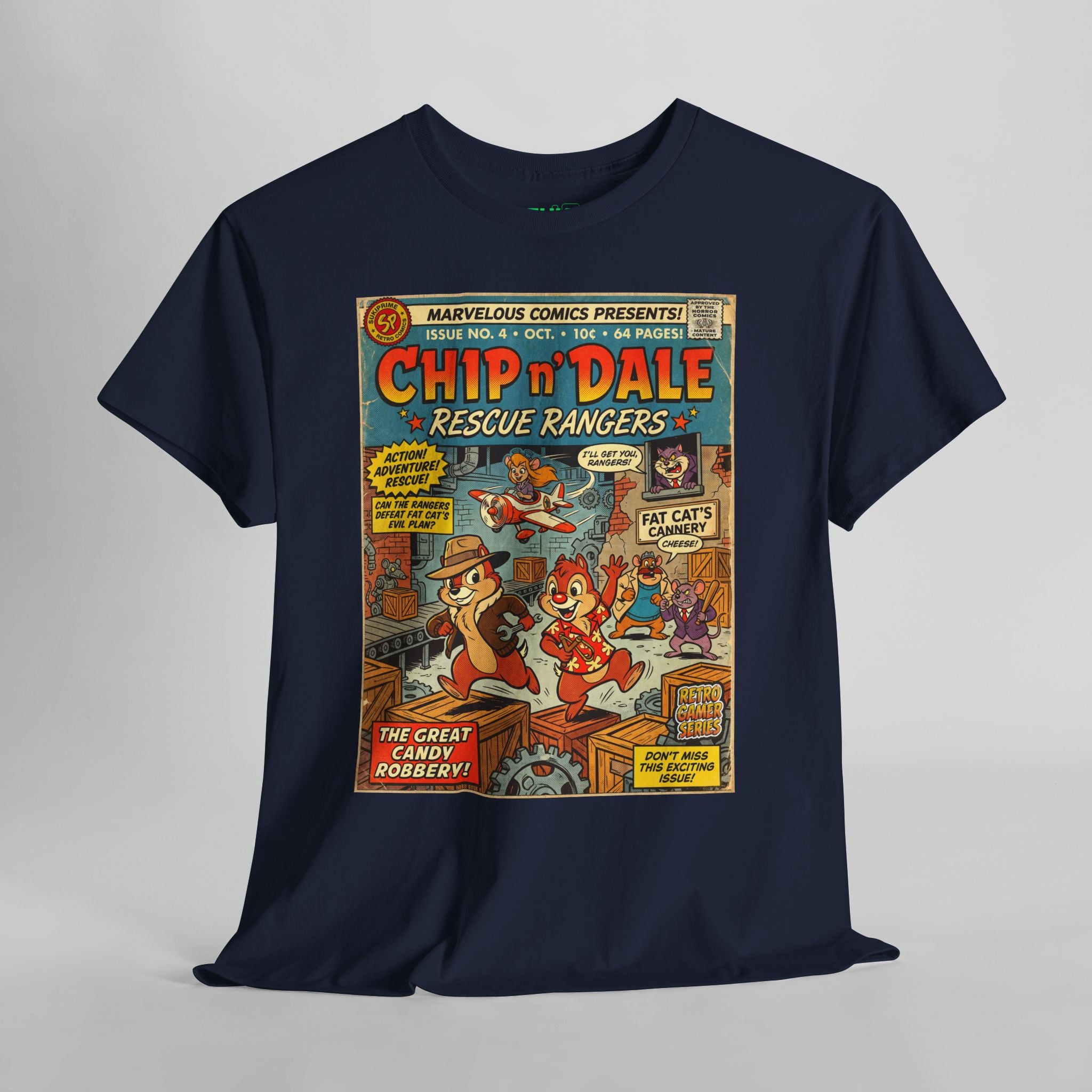 Chip 'n Dale Rescue Rangers Comic Art T-Shirt