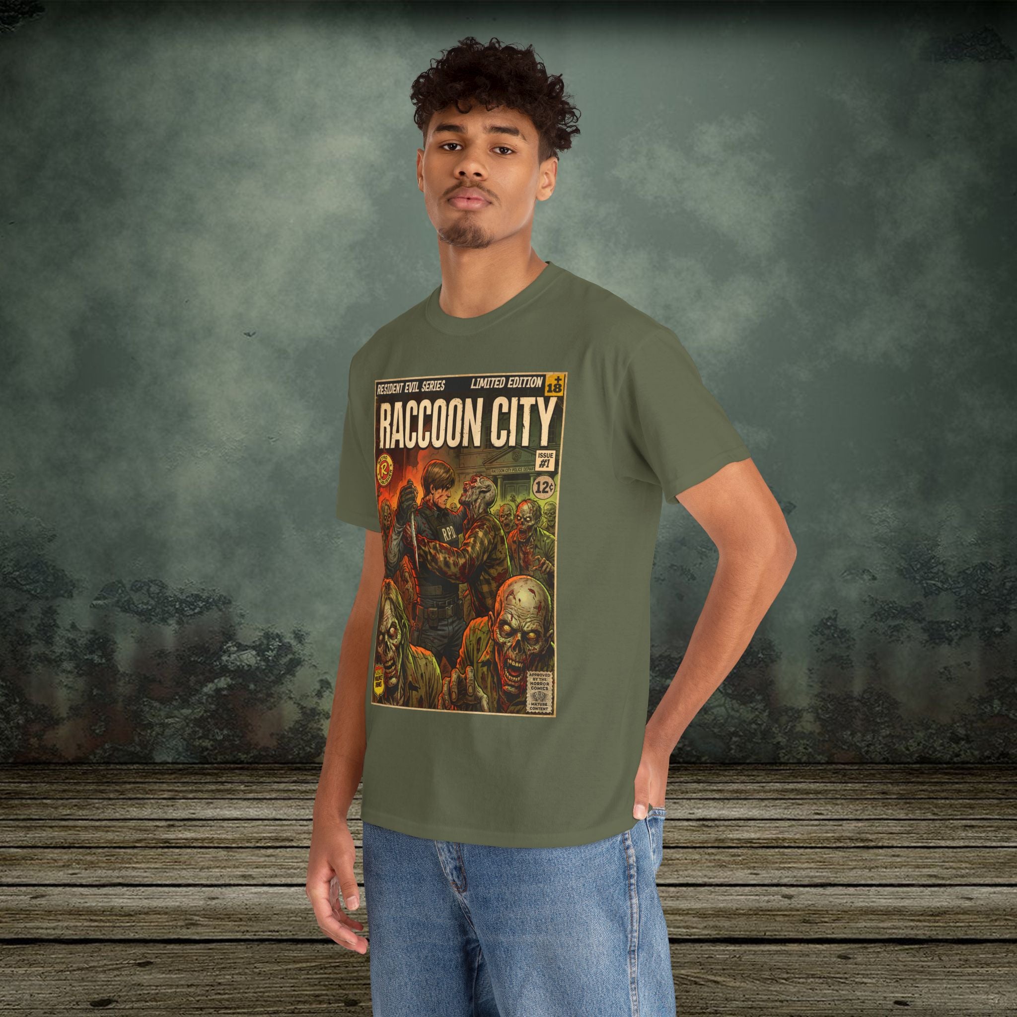 Resident Evil 2 Vintage Comic Art Gaming T-Shirt