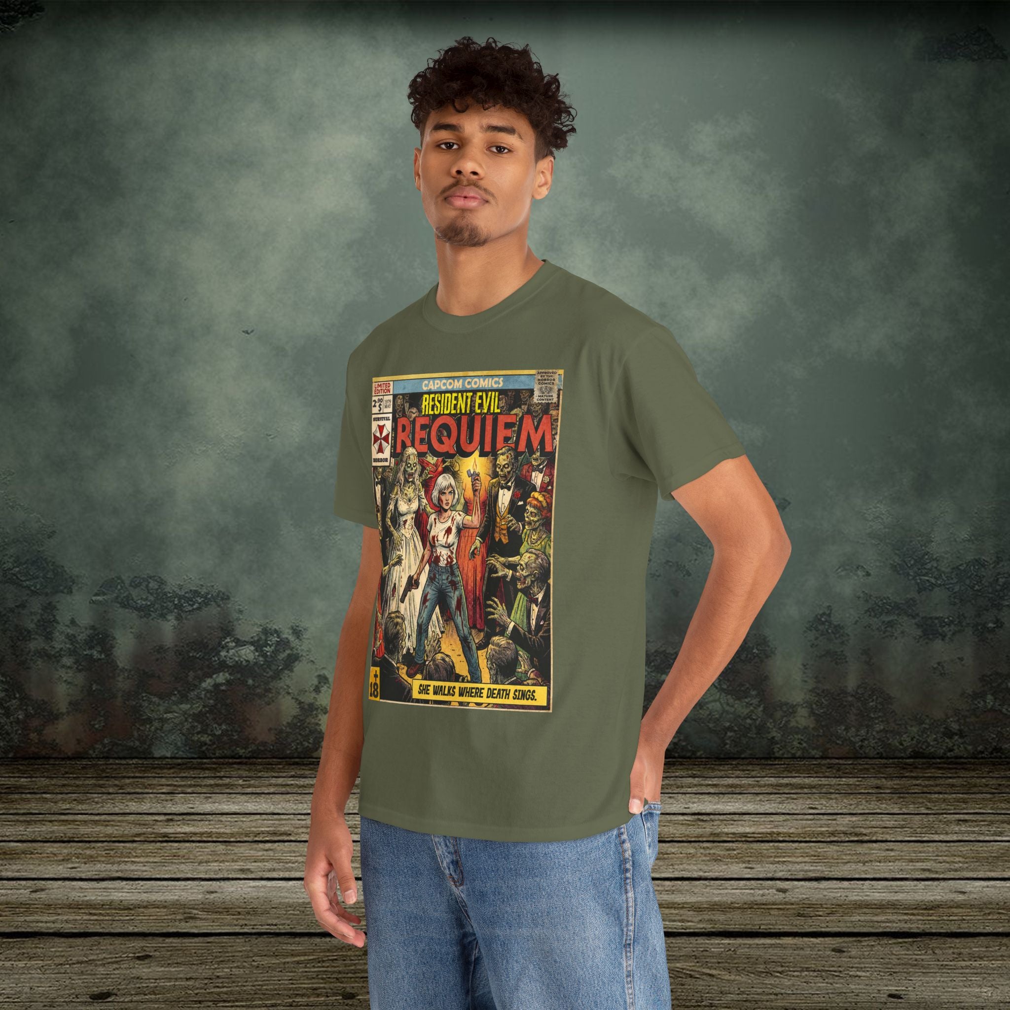 Resident Evil Requiem | Vintage Retro Gaming T-Shirt