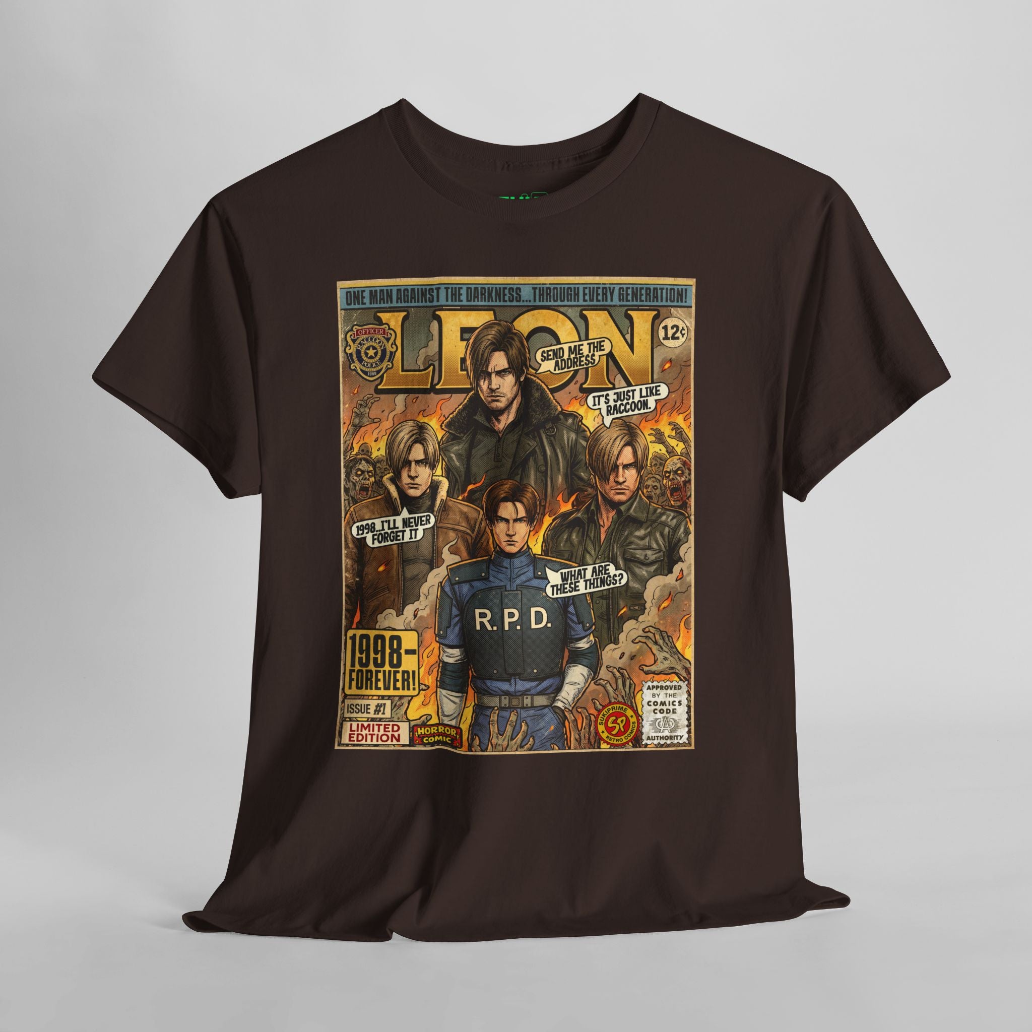 Resident Evil Leon Comic Art T-Shirt