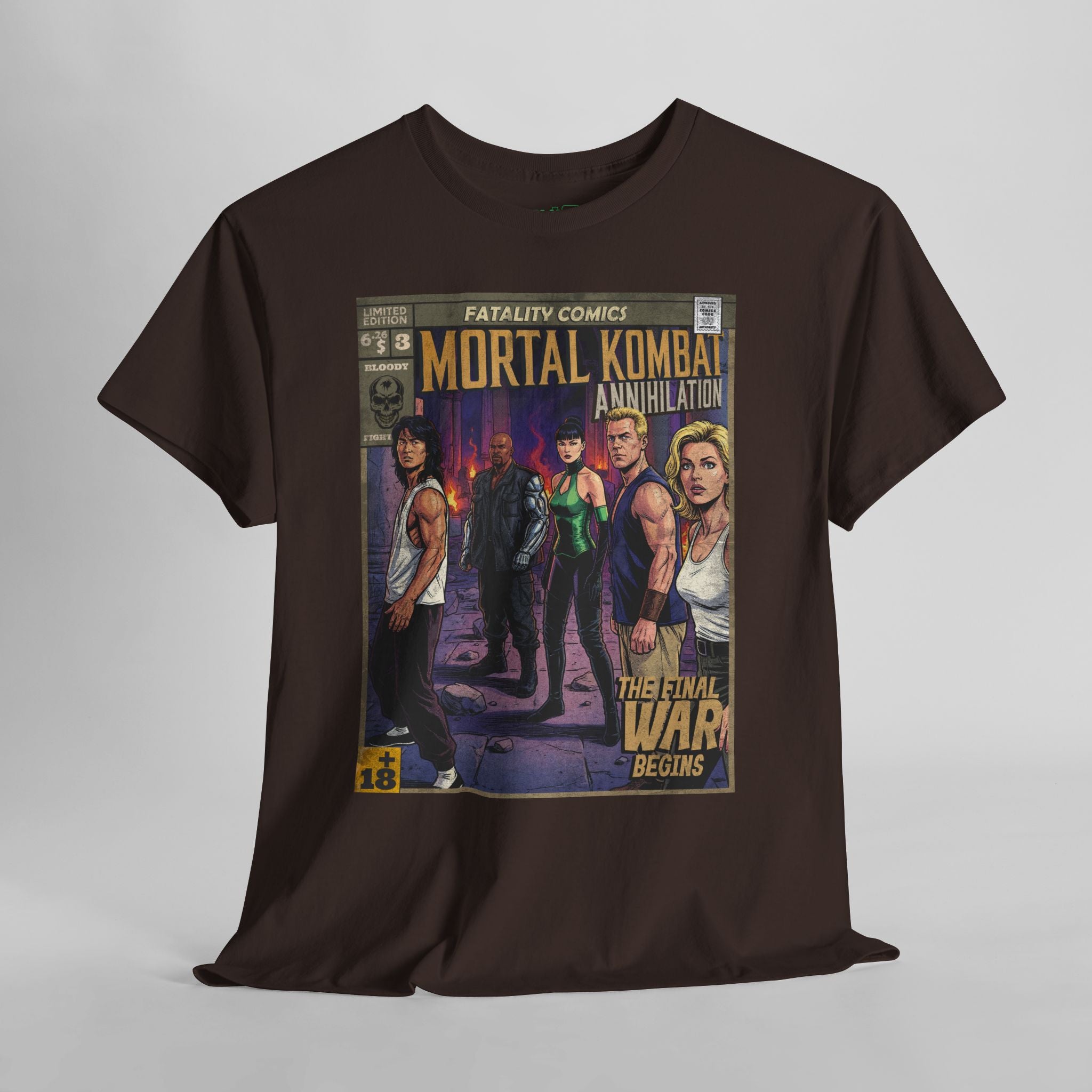 Mortal Kombat Vintage Retro Comic Cover T-Shirt