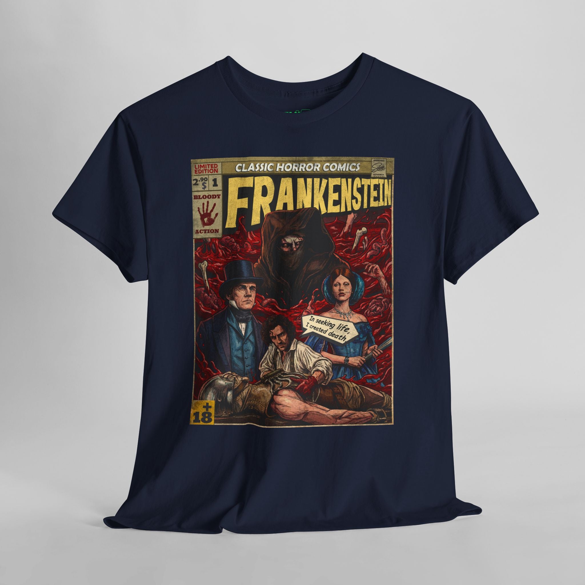 Frankenstein Vintage Retro Comic Cover T-Shirt