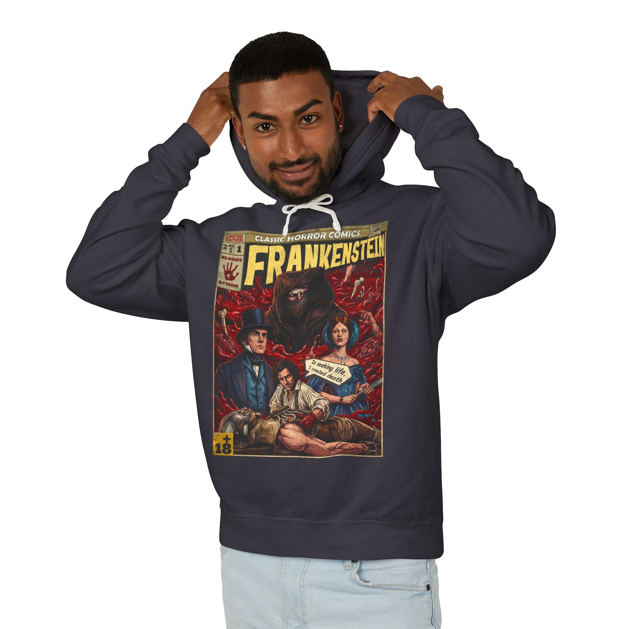 Frankenstein Movie Comic Cover Hoodie
