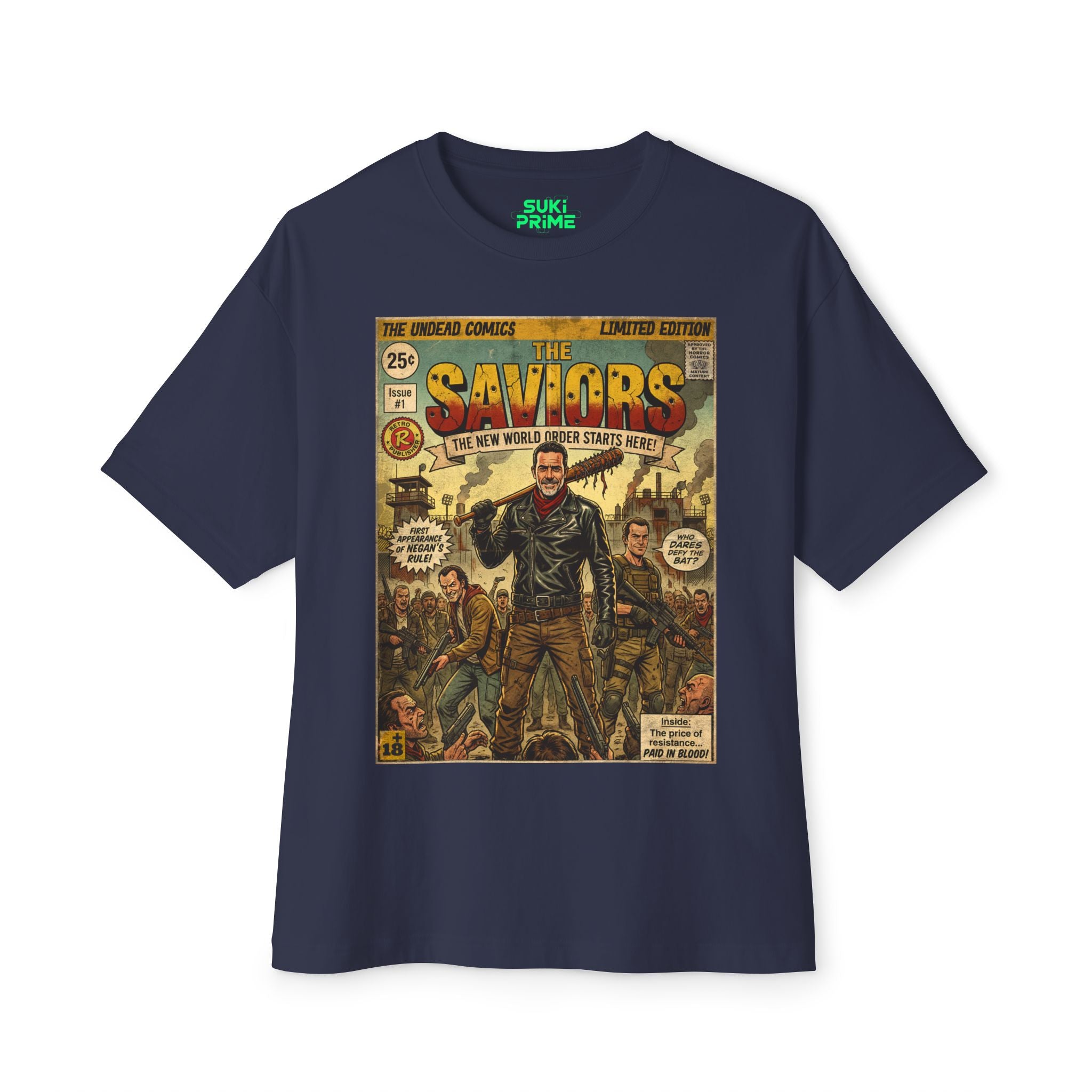 The Saviors Comic Cover Oversized T‑Shirt