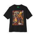 Black t-shirt with 'Mortal Kombat' comic book cover design on a white  background featuring unique vintage comic cover art, High-quality gaming apparel for retro horror fans by sukiprime