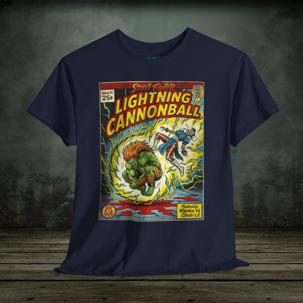 Blanka Street Fighter Comic Art Themed Retro Gaming T-Shirt By SukiPrime 