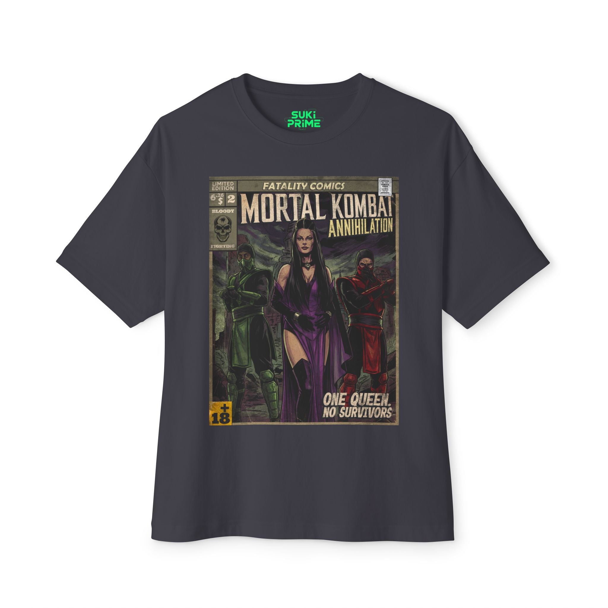 Mortal Kombat: Annihilation Movie Comic Cover Oversized T-Shirt