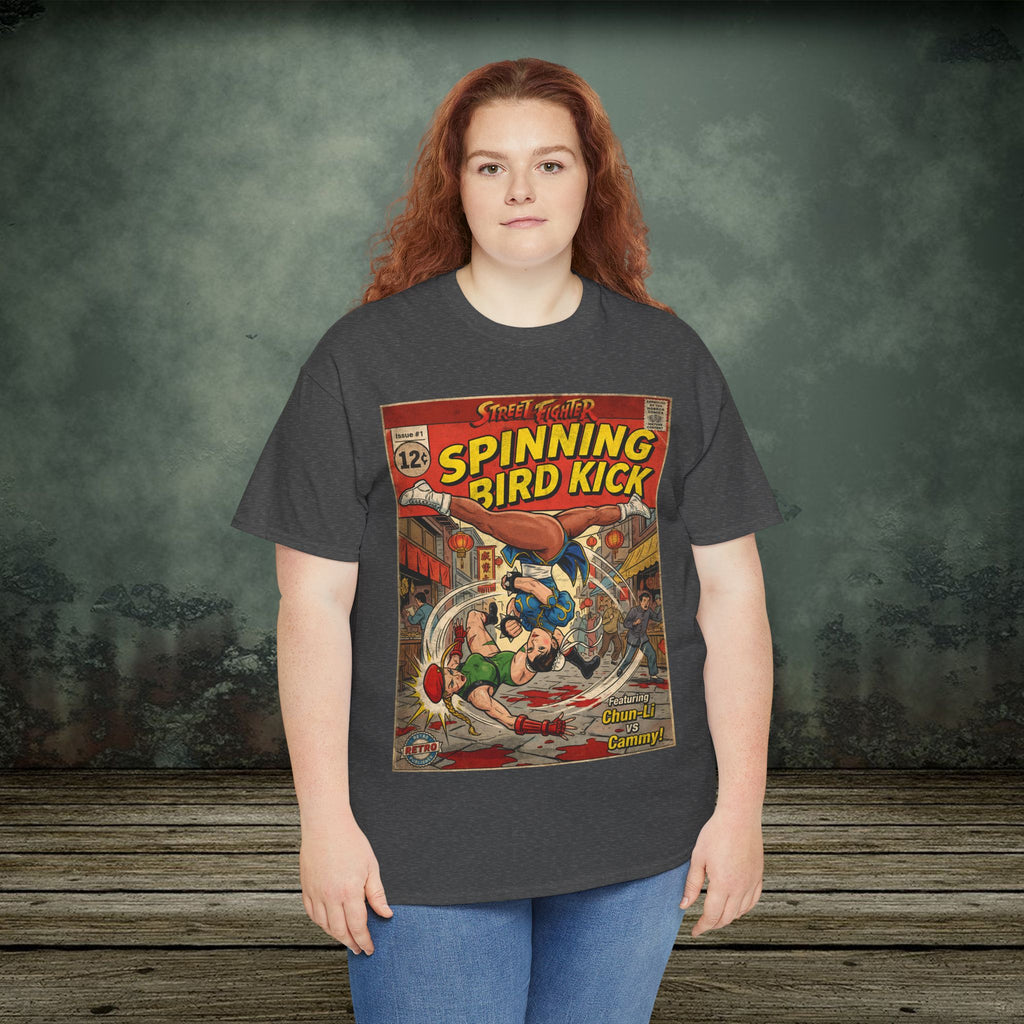 illustrated gaming t-shirt with comic book cover art style design by SukiPrime
