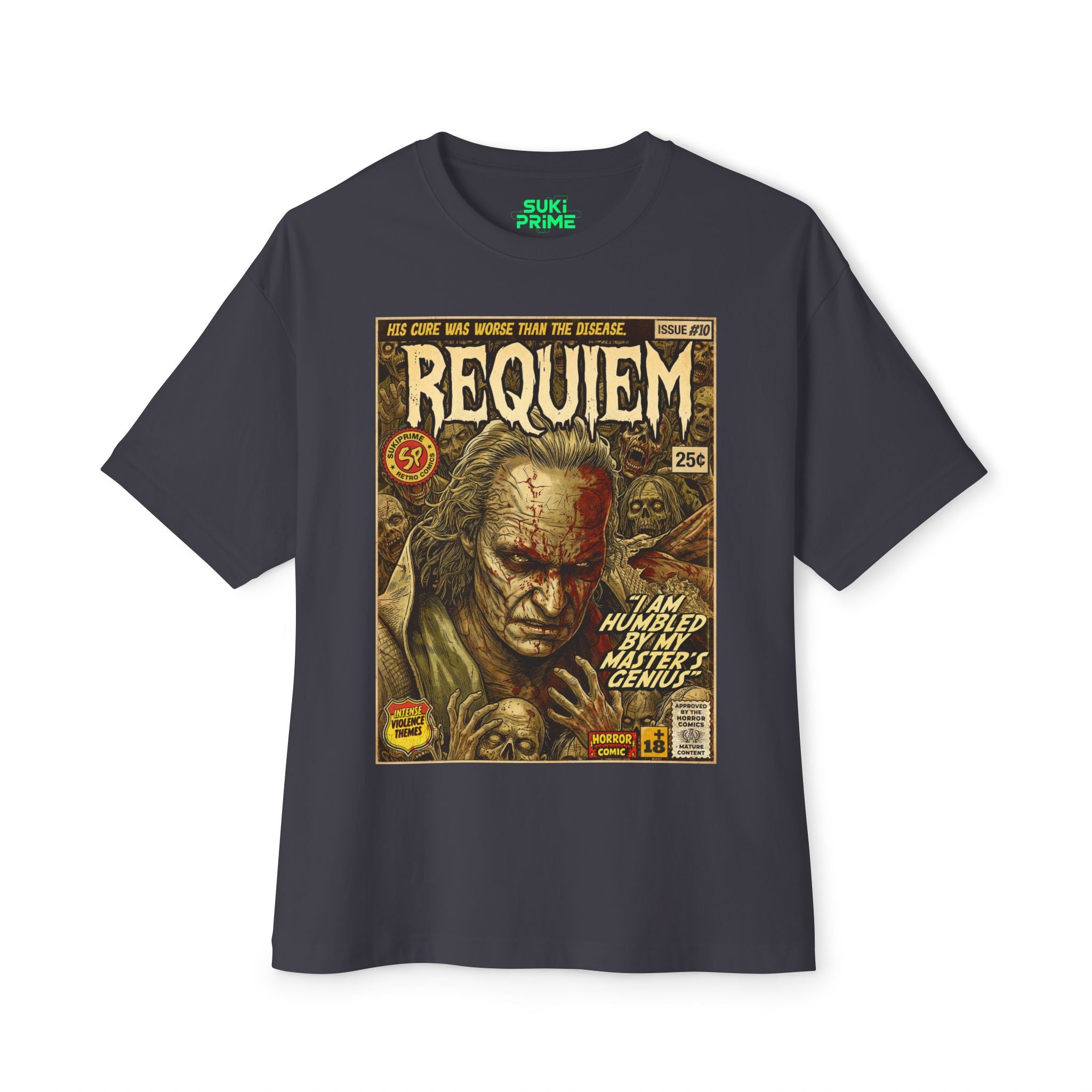 Resident Evil 9 Requiem Victor Gideon Comic Cover Oversized T-Shirt
