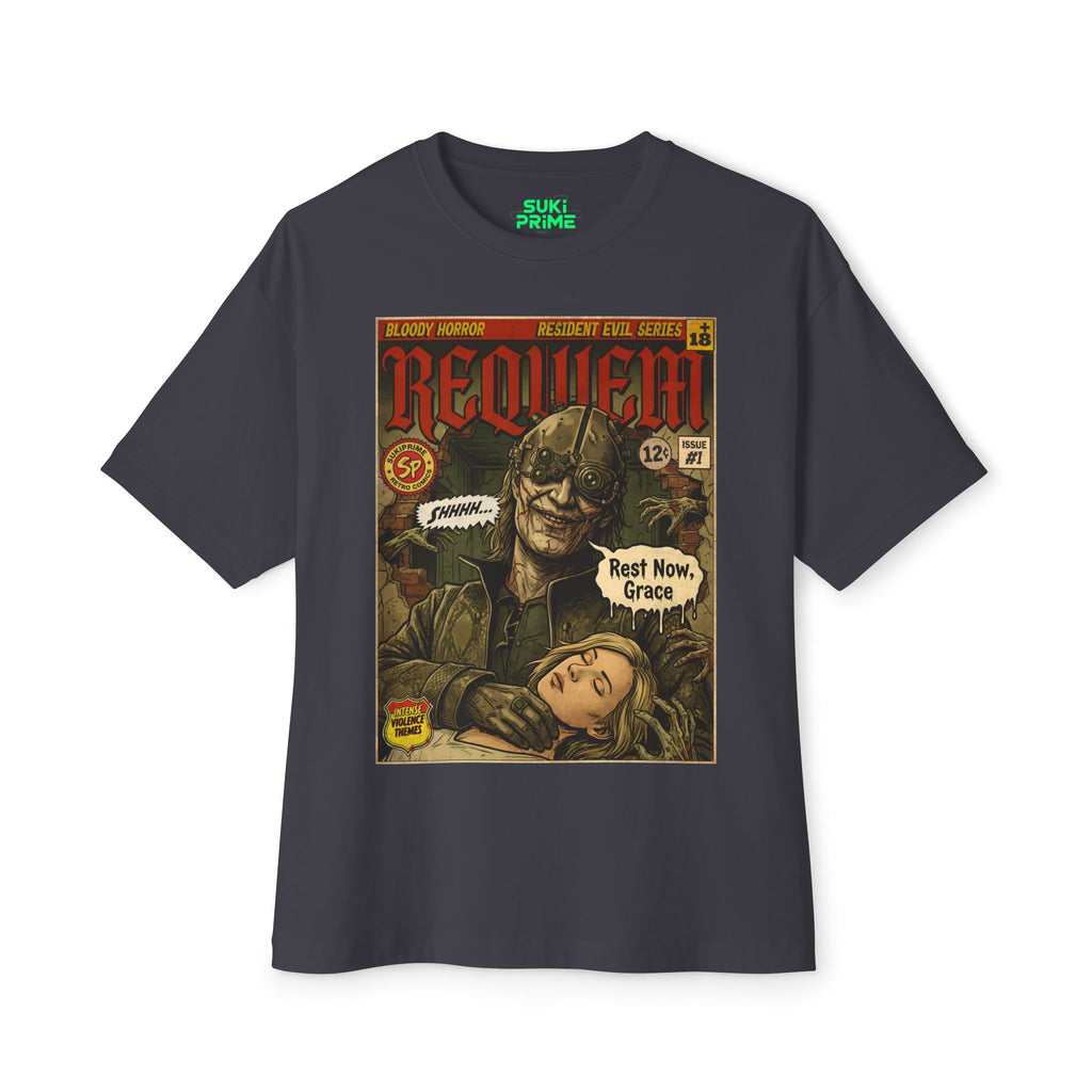 Resident Evil Requiem Comic Cover Oversized T-Shirt