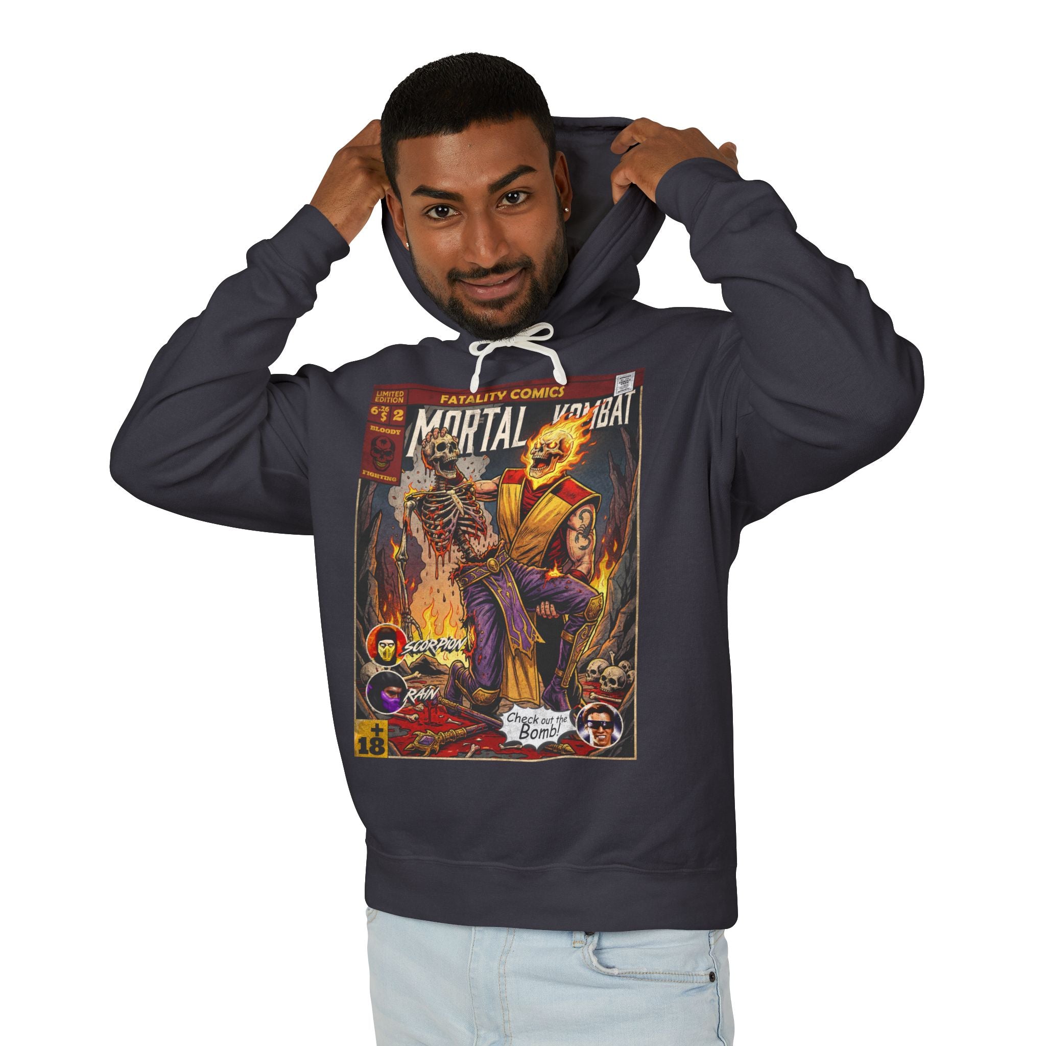 Scorpion Mortal Kombat Comic Cover Hoodie