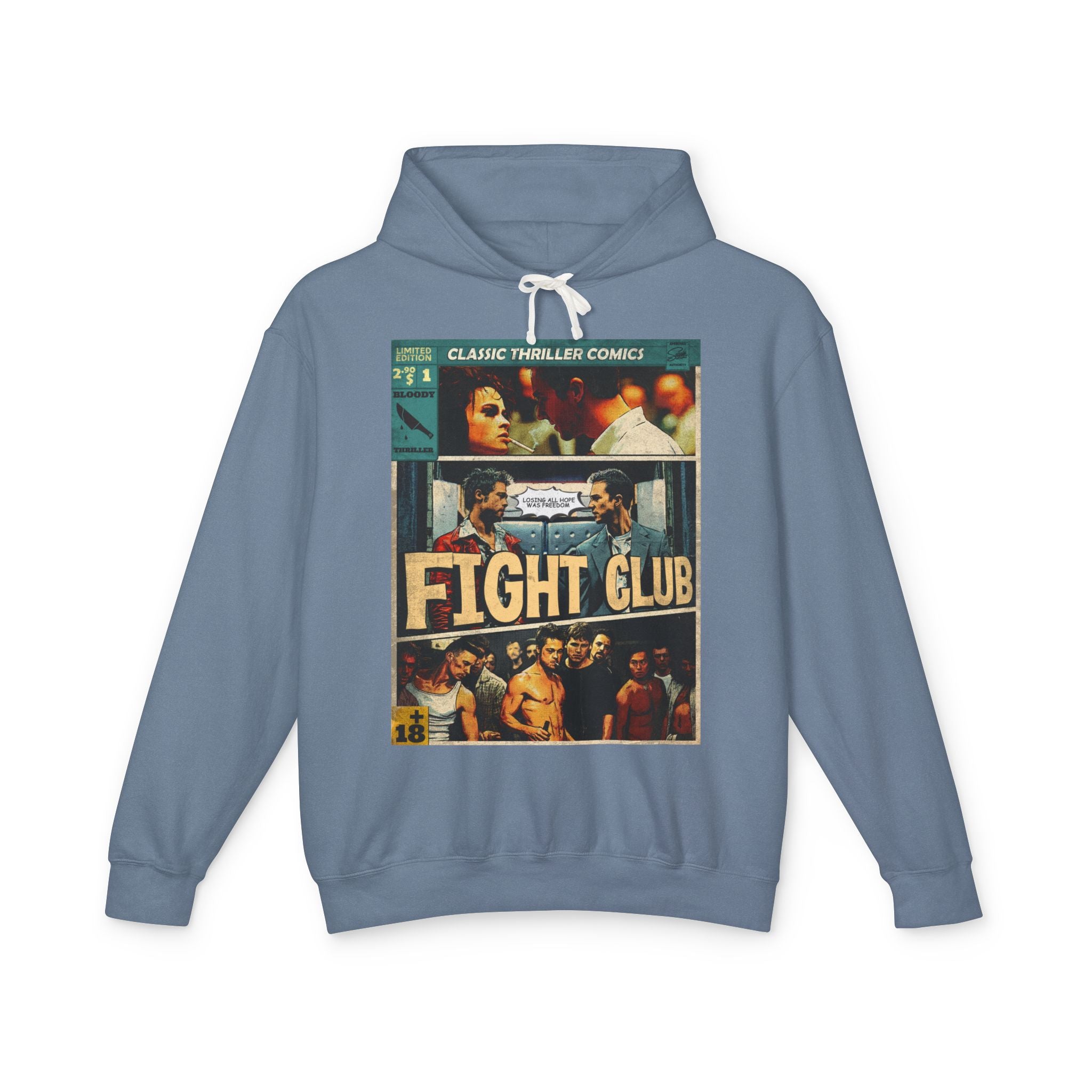 Fight Club Movie Comic Cover Hoodie