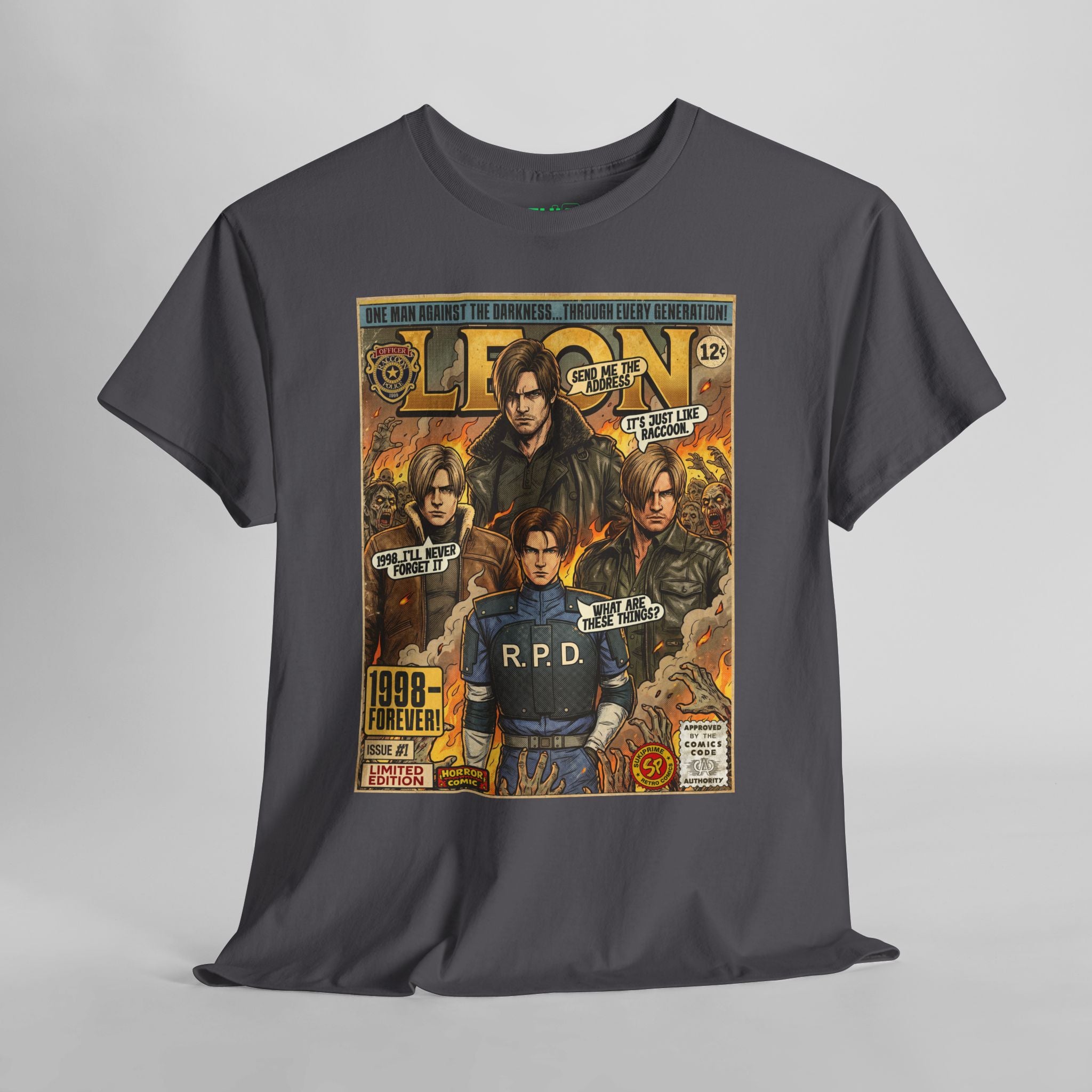 Resident Evil Leon Comic Art T-Shirt