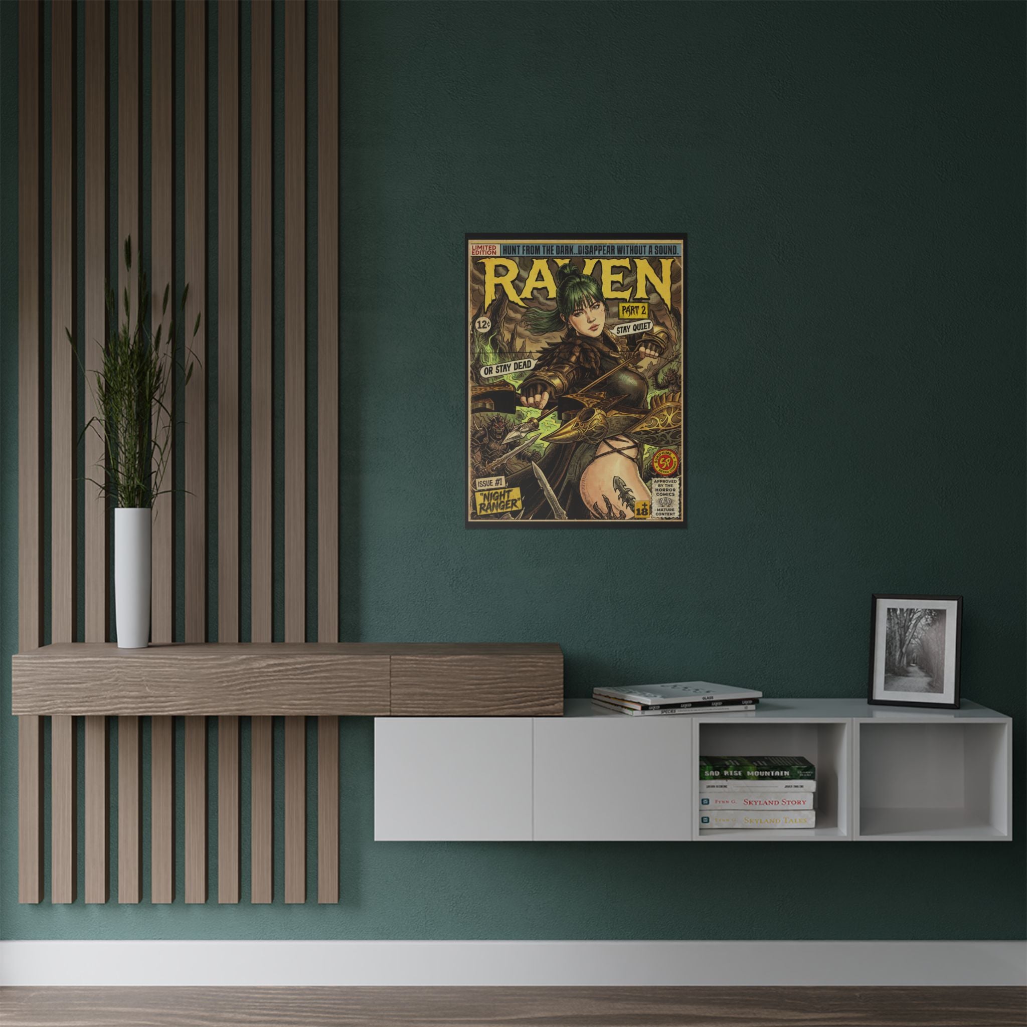 Raven 2 Night Ranger Comic Art Poster by SukiPrime
