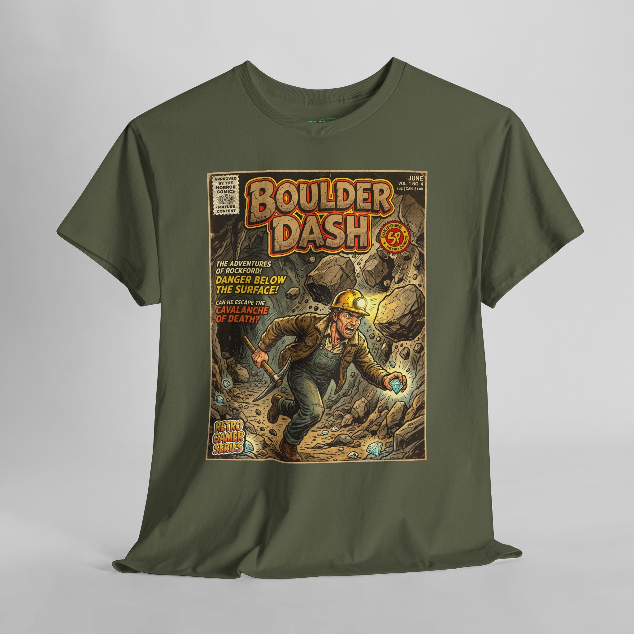 Boulder Dash Comic Art T-Shirt