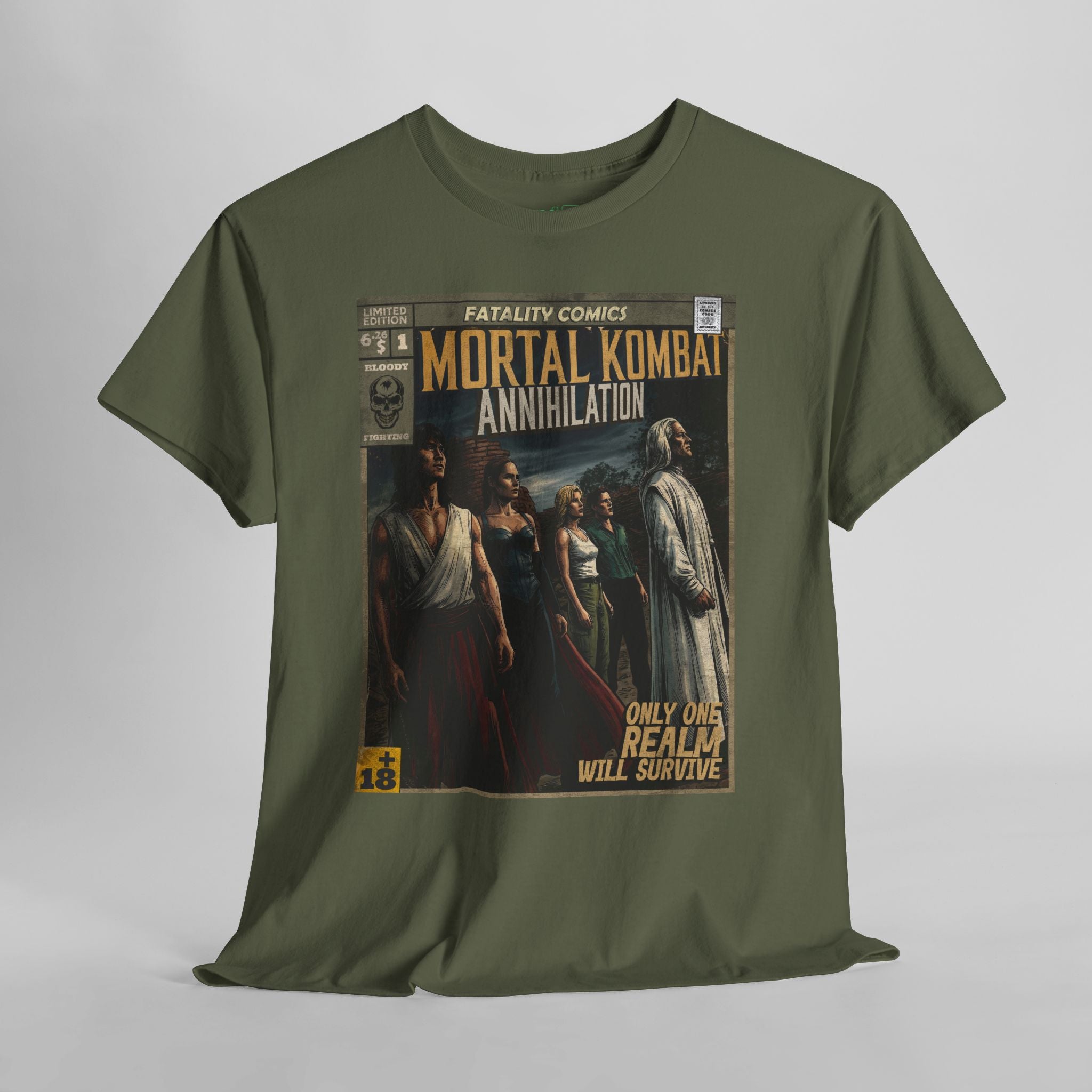 Mortal Kombat Vintage Retro Comic Cover T-Shirt