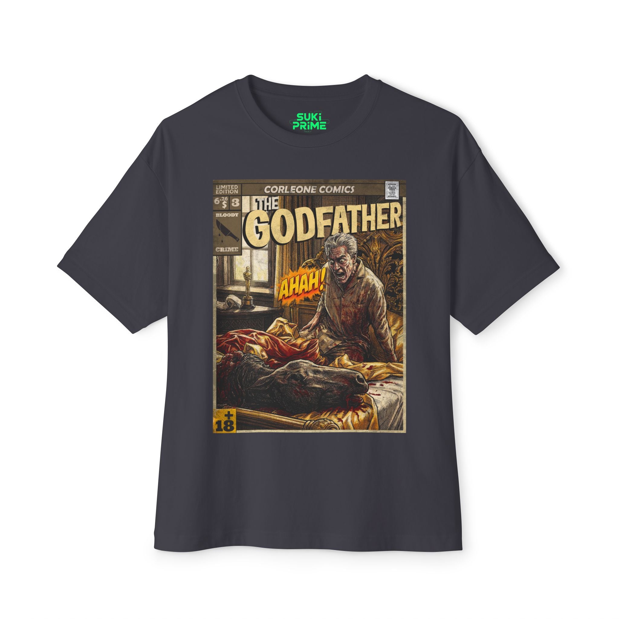 The Godfather Movie Comic Cover Oversized T-Shirt