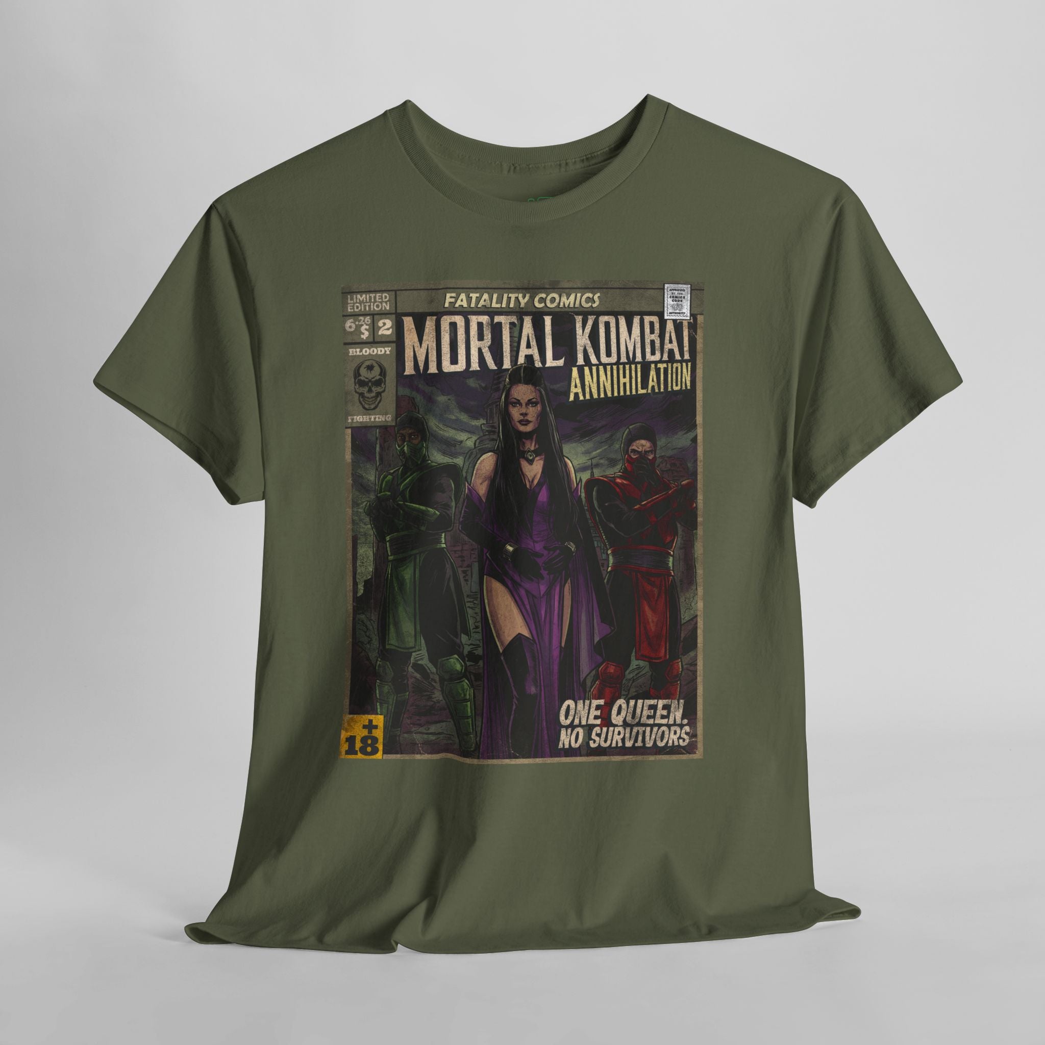 Mortal Kombat Vintage Retro Comic Cover T-Shirt