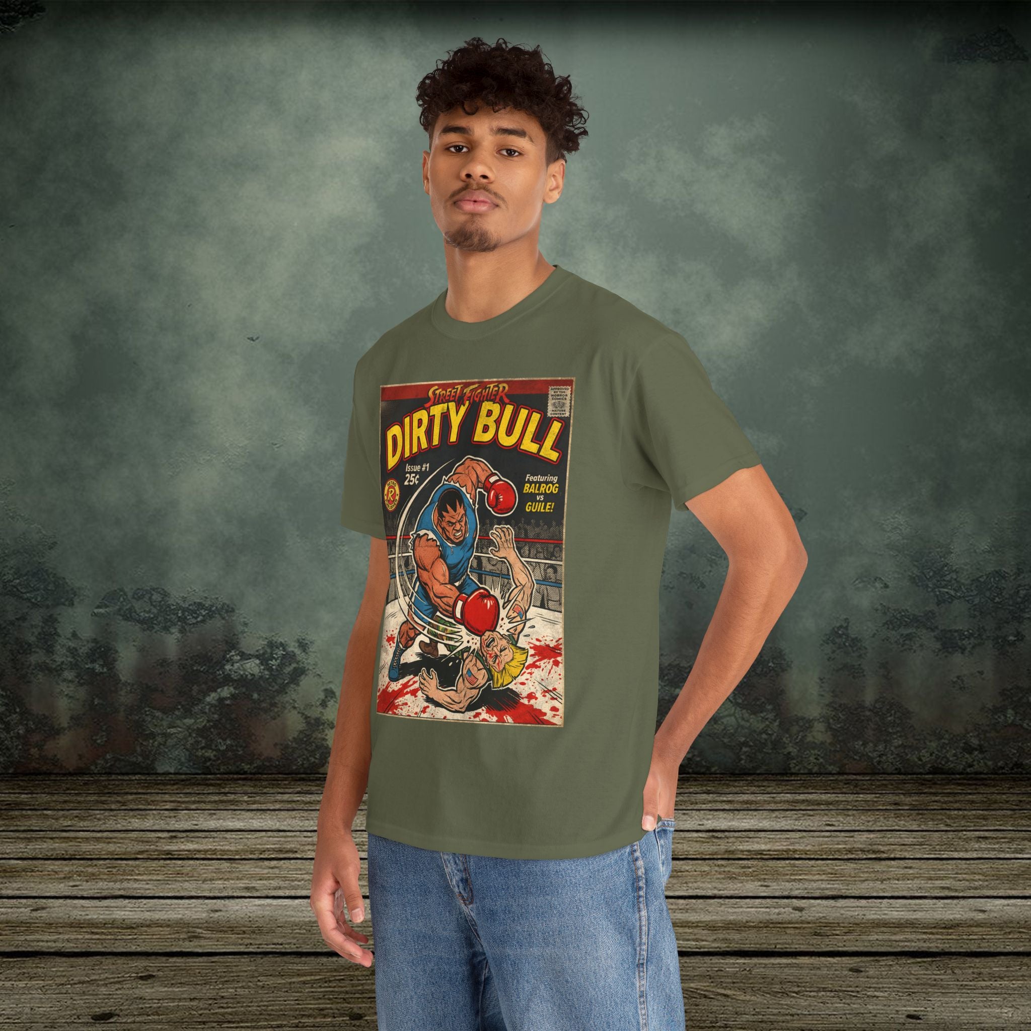 Street Fighter | Dirty Bull | Vintage Retro Gaming T-Shirt