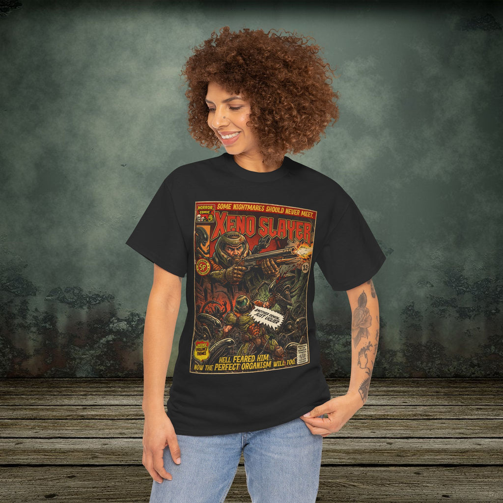 Xeno Slayer | Vintage Retro Gaming T-Shirt