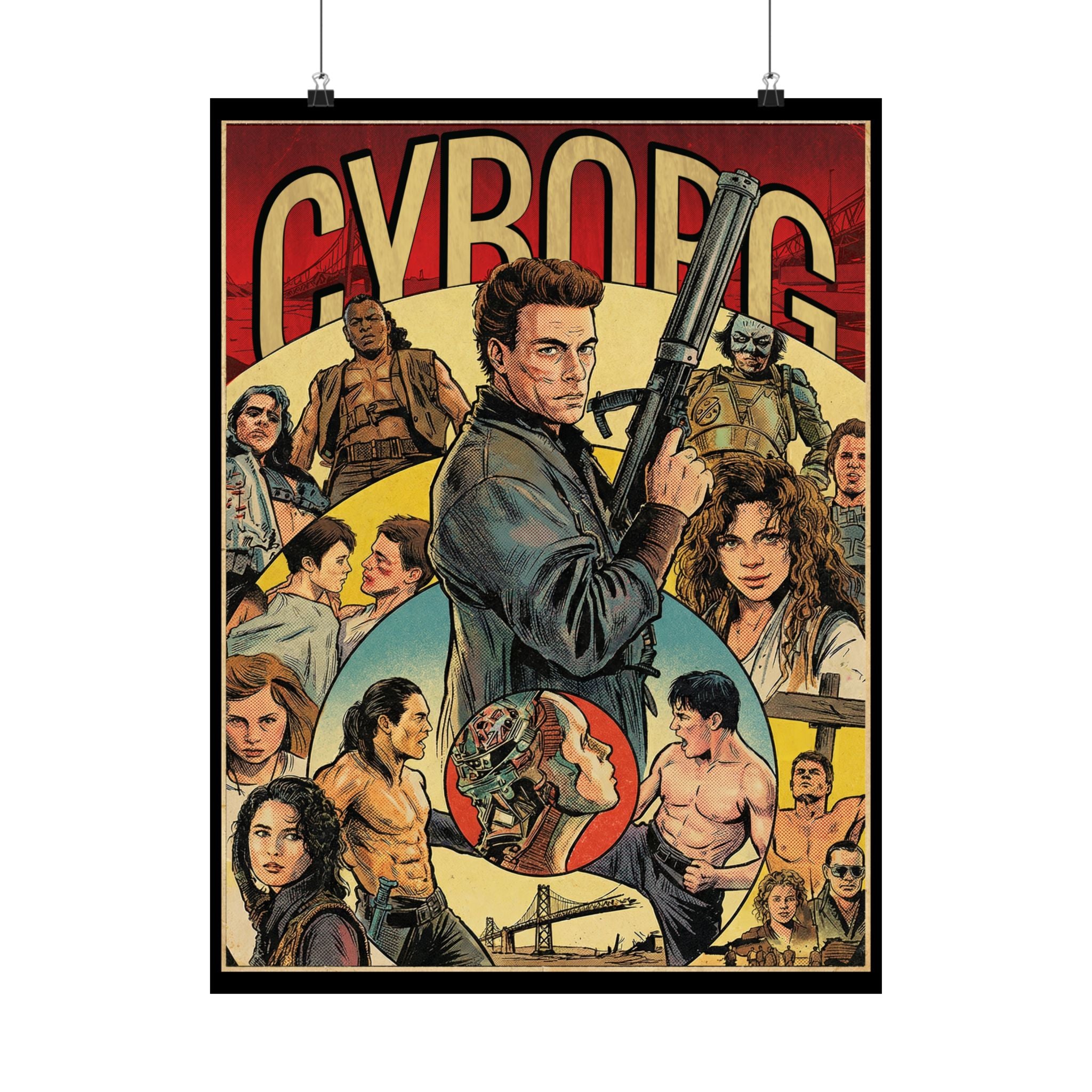 Cyborg Movie Comic Satin Poster (300gsm) 18″ x 24″ (Vertical)