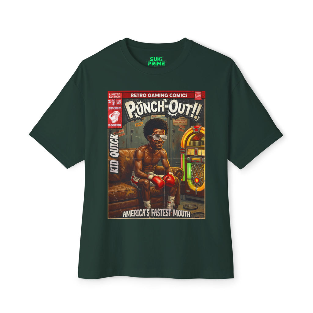 Punch-Out Kid Quick Comic Cover Oversized T-Shirt