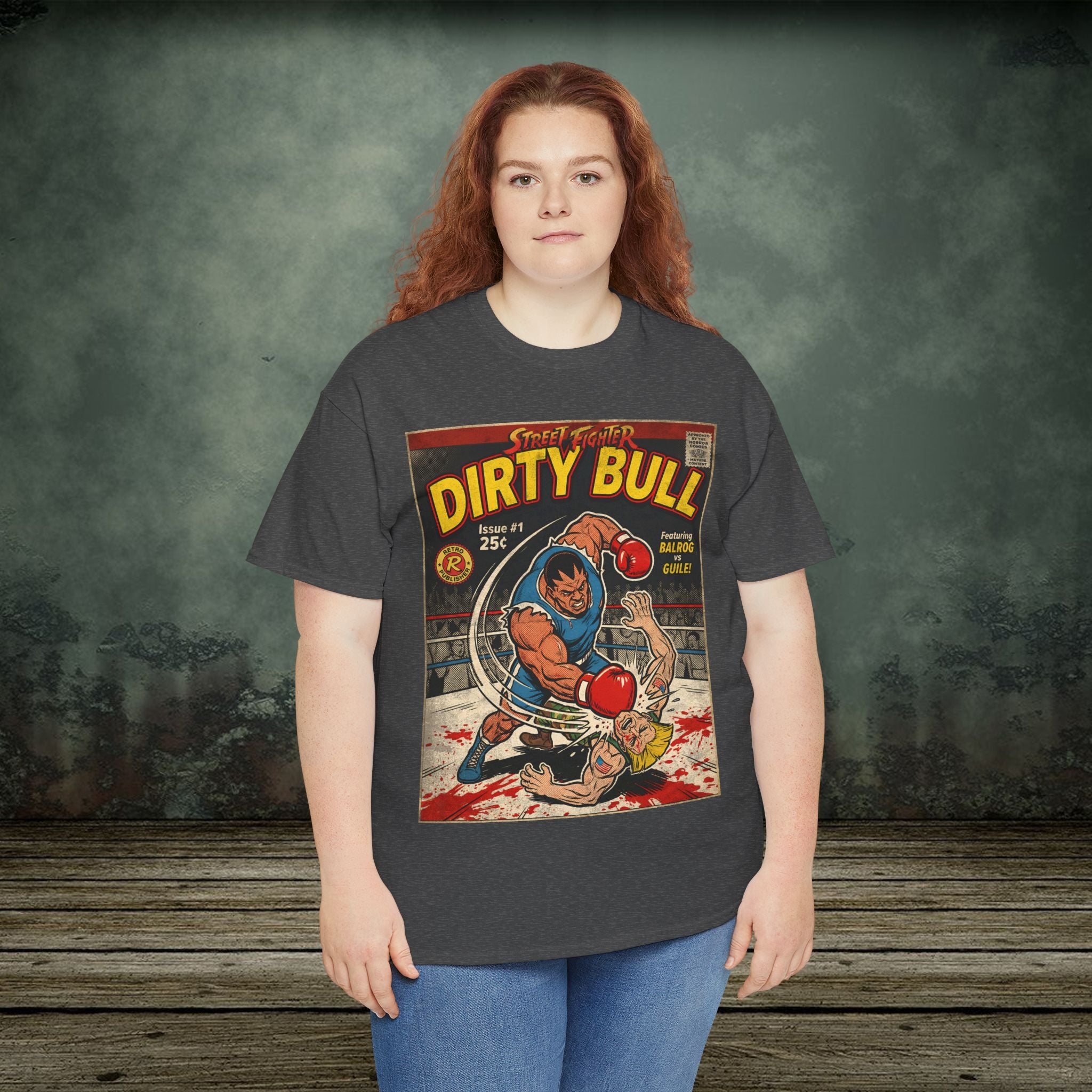 Street Fighter | Dirty Bull | Vintage Retro Gaming T-Shirt