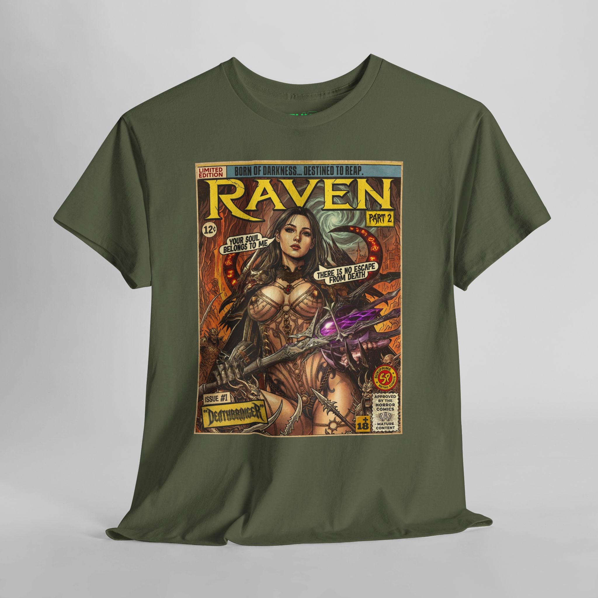 Raven 2 Deathbringer Comic Art T-Shirt