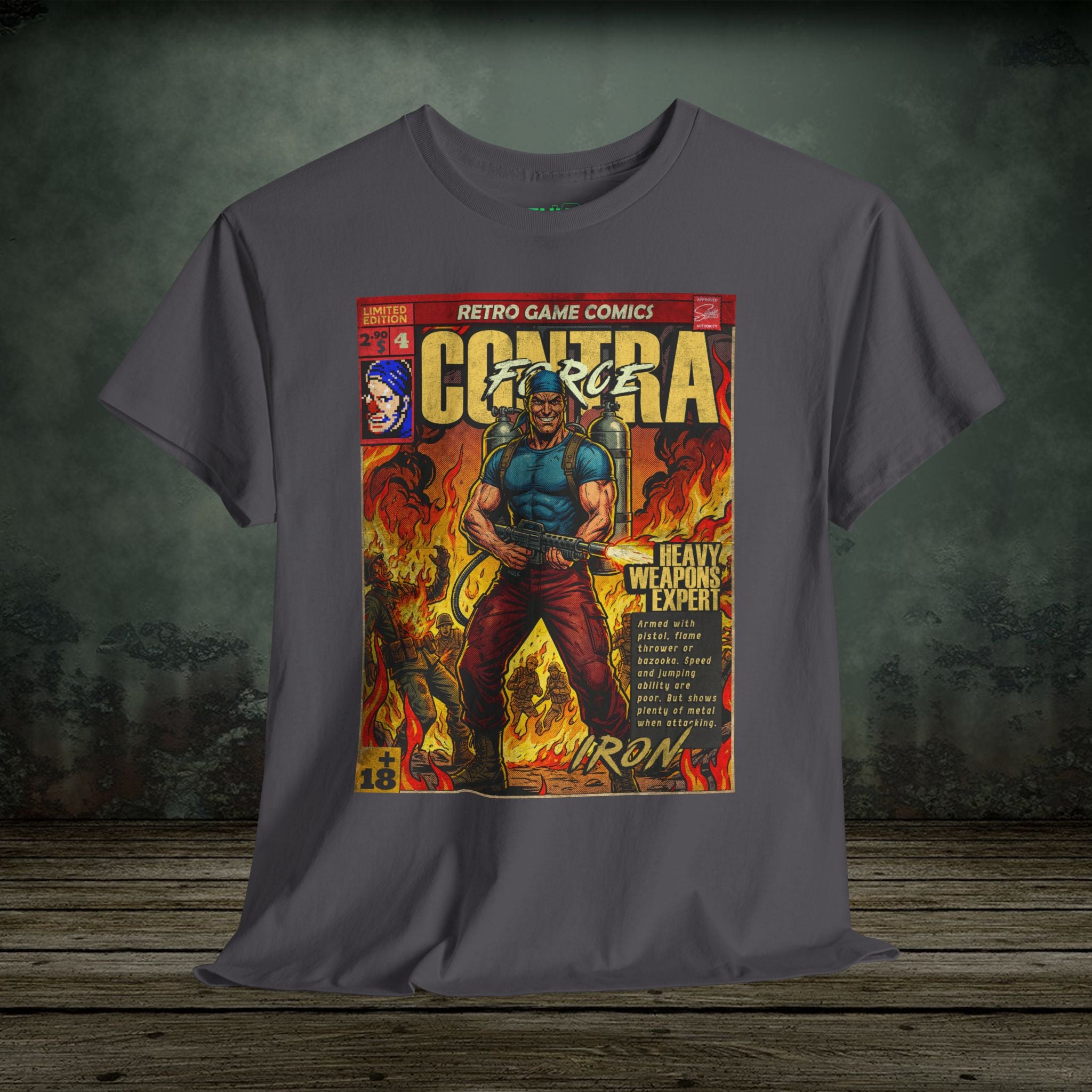 Contra Force | Iron | Vintage Retro Gaming T-Shirt