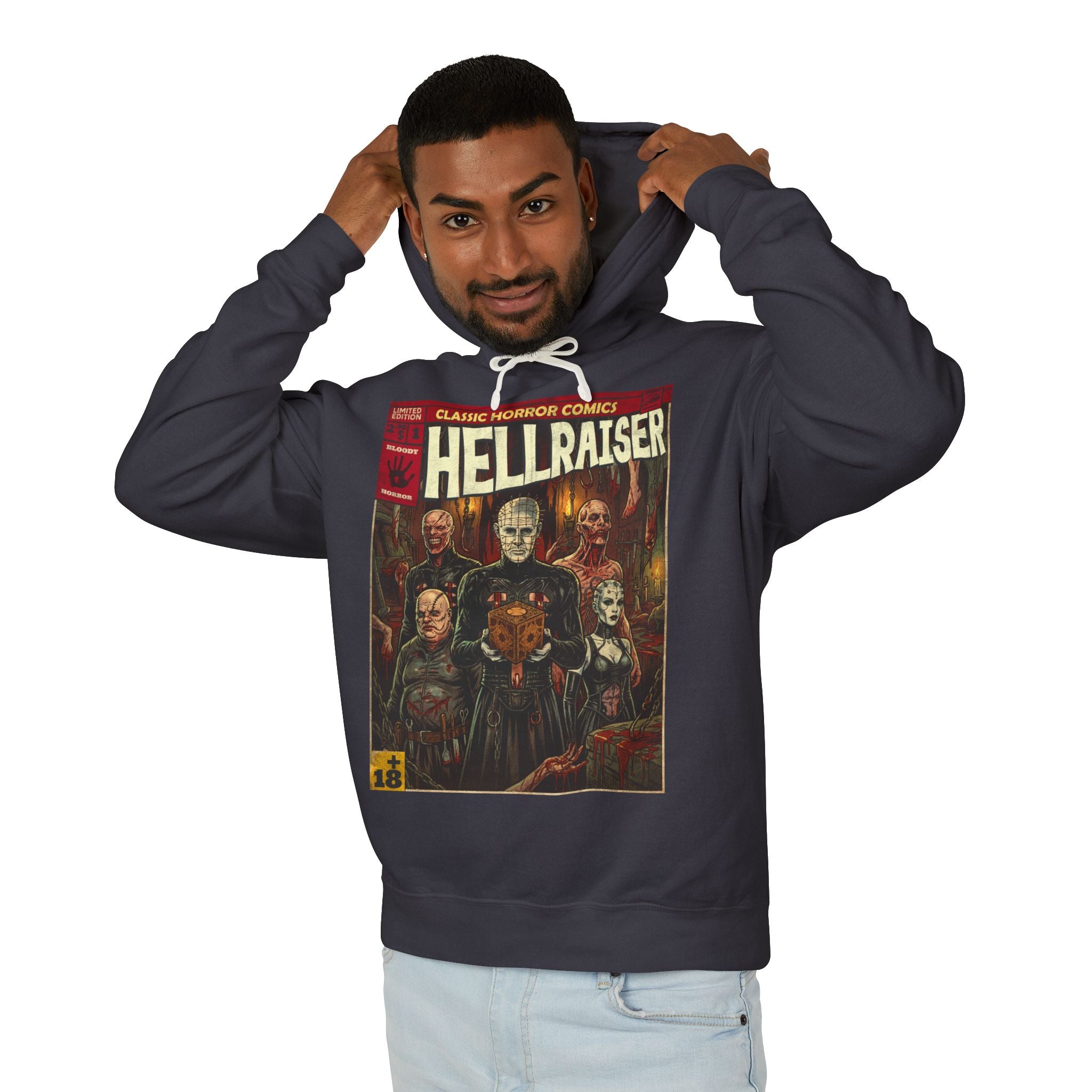Hellraiser Movie Comic Cover Hoodie