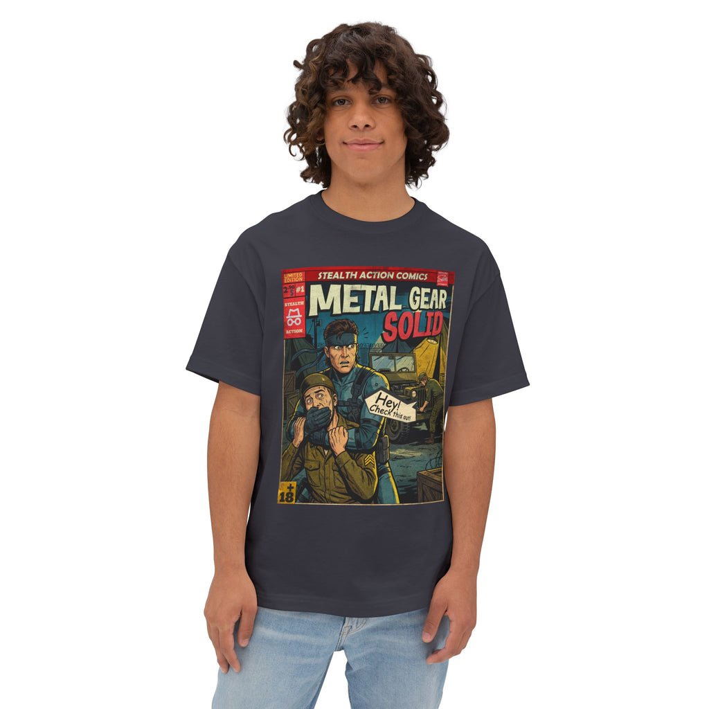 Metal Gear Solid Comic Cover Oversized T-Shirt