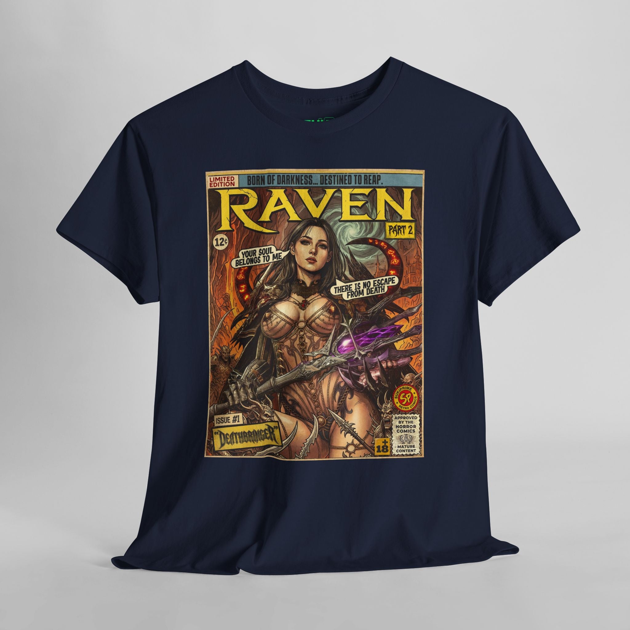 Raven 2 Deathbringer Comic Art T-Shirt