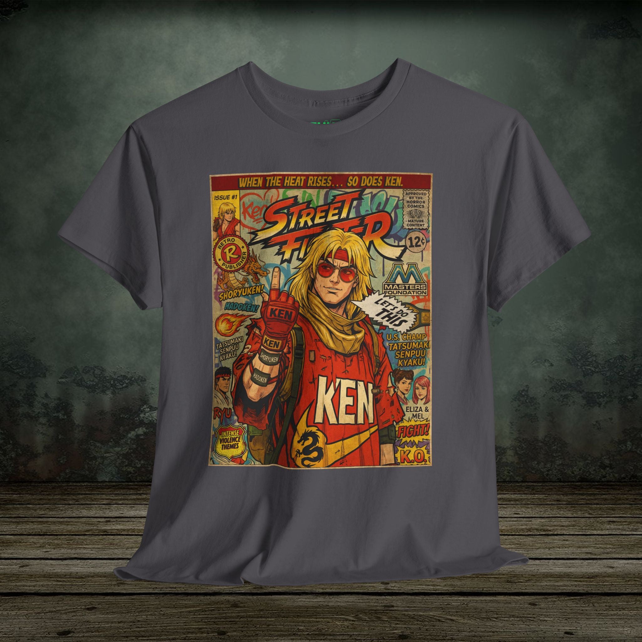 Street Fighter Ken | Vintage Retro Gaming T-Shirt