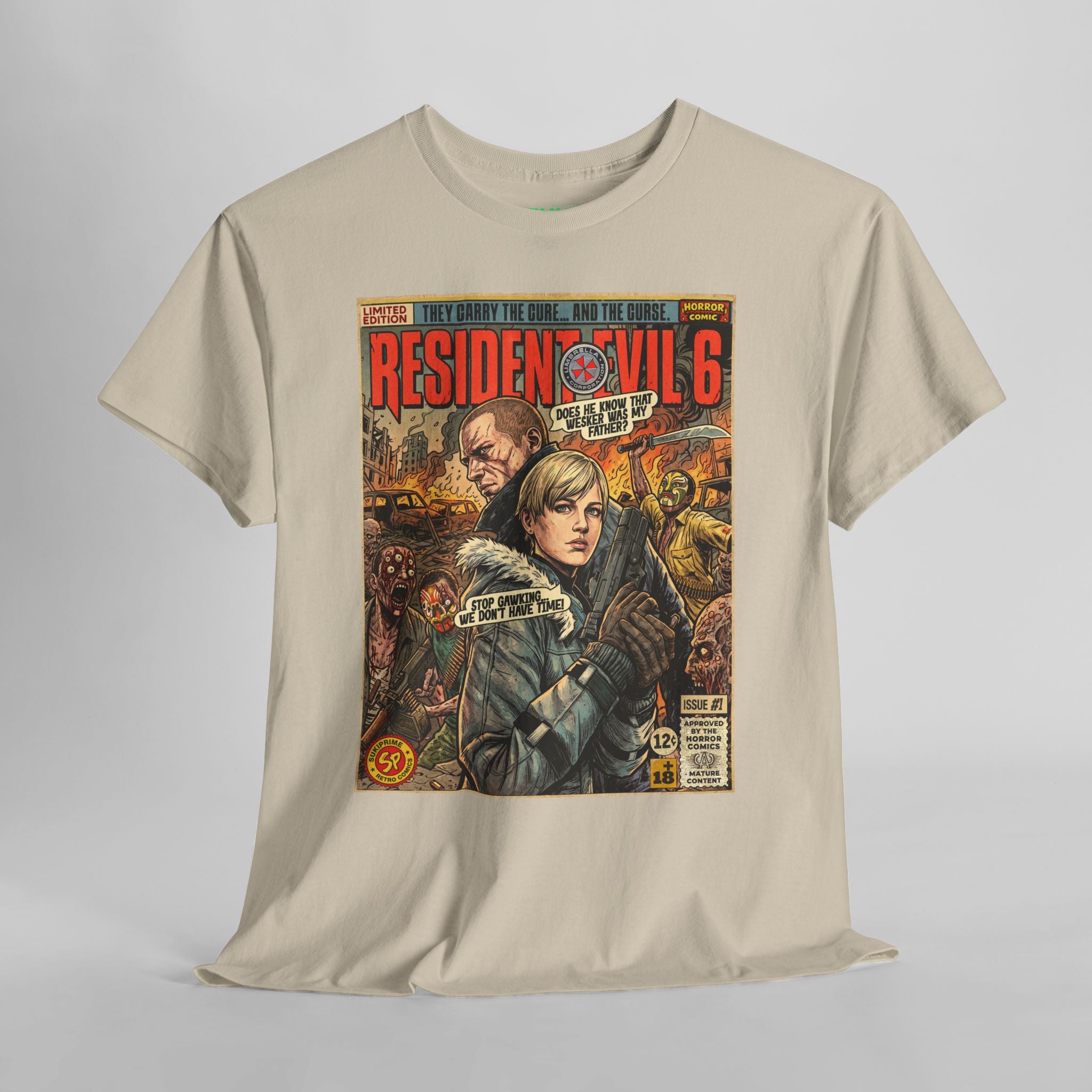 Sand Resident Evil 6 Sherry and Jake Comic Art T-Shirt