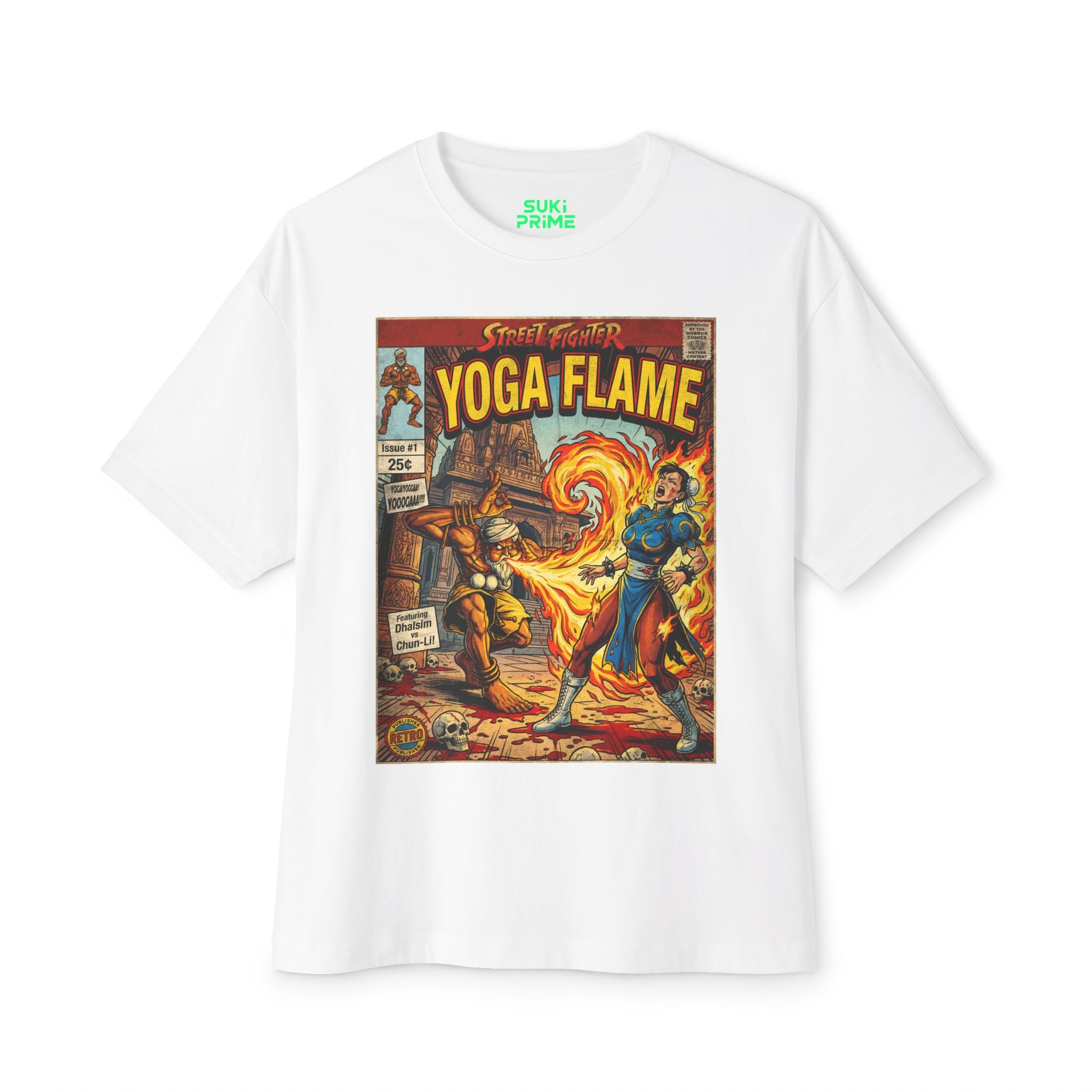 Dhalsim Street Fighter Comic Cover Oversized T-Shirt