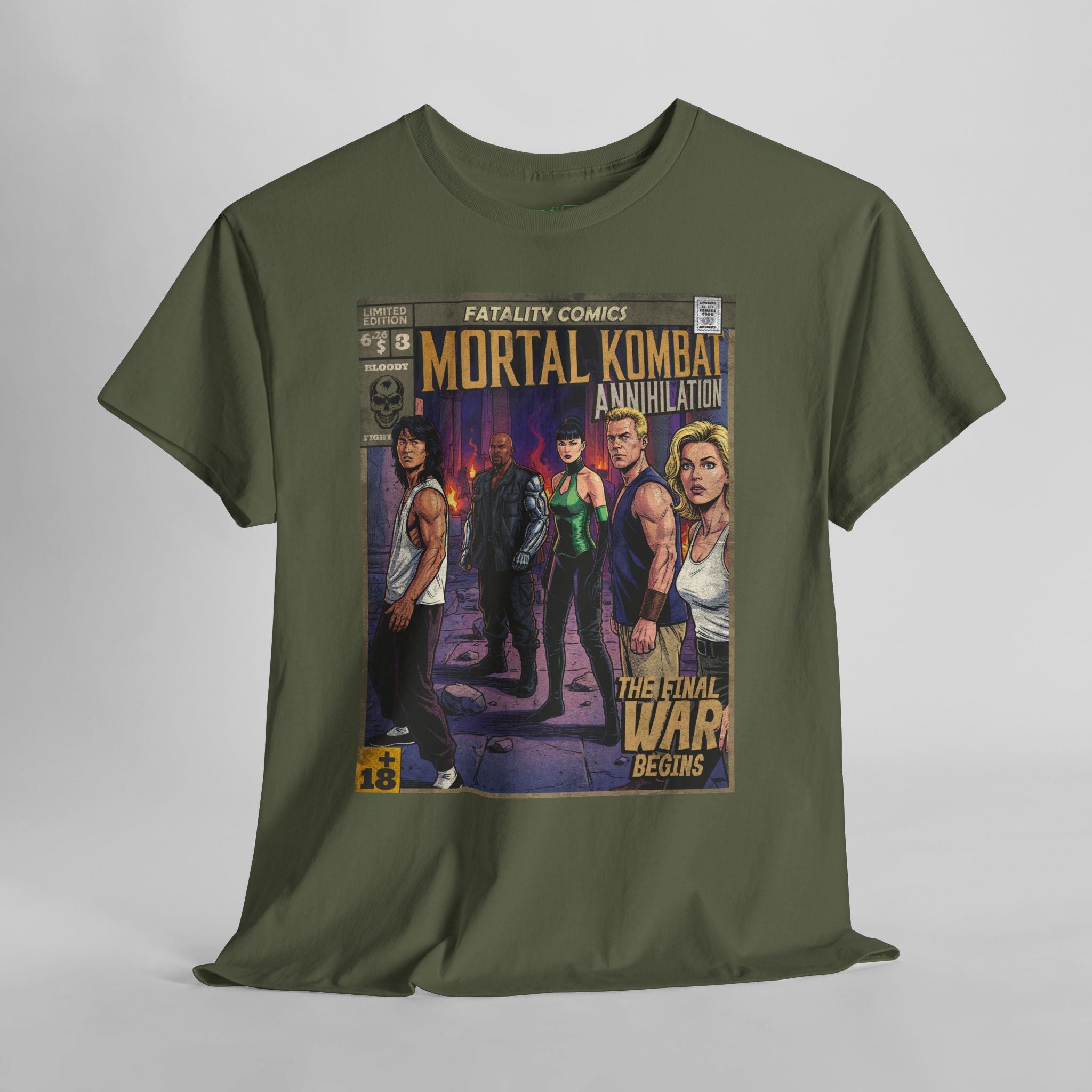 Mortal Kombat Vintage Retro Comic Cover T-Shirt