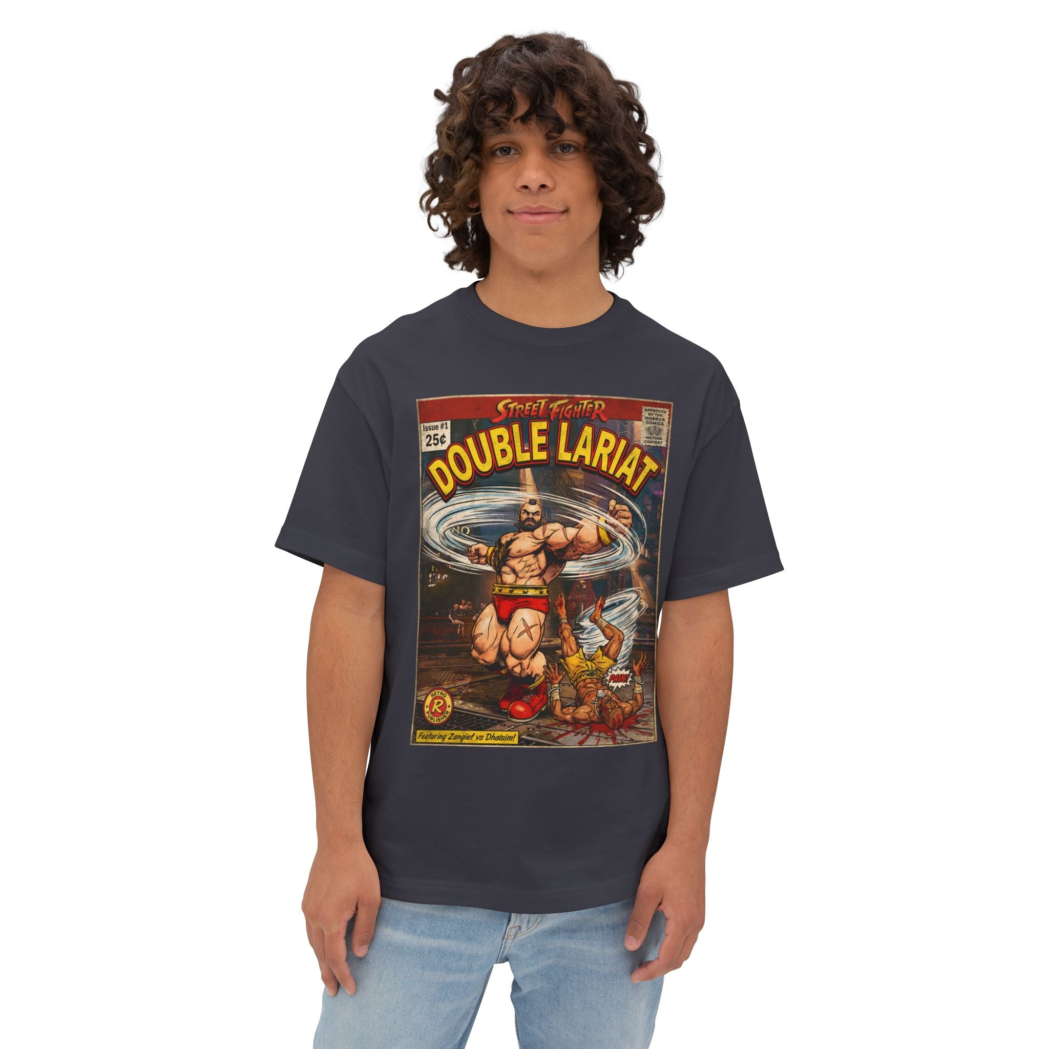 Zangief Street Fighter Comic Cover Oversized T-Shirt